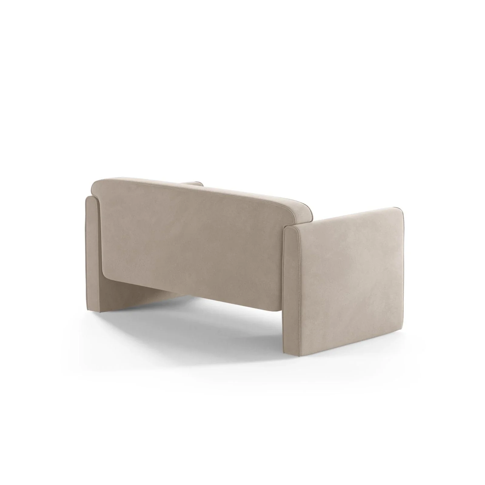Abby 2-Sitzer Sofa aus Samt, Strukturstoff oder Boucle, 140x80 cm - Image 93