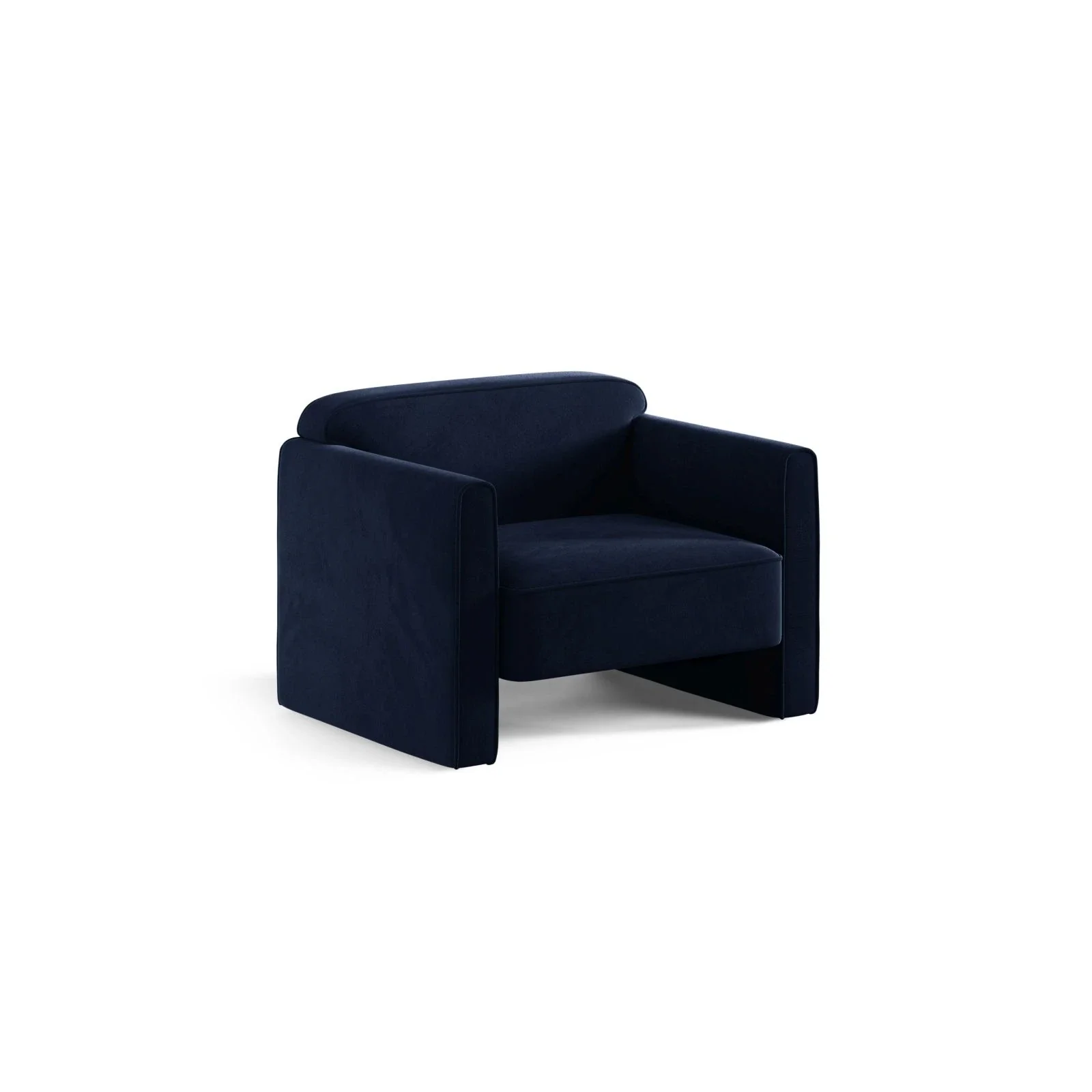 Abby Sessel aus Samt, Strukturstoff oder Boucle, 90x80 cm - Image 103