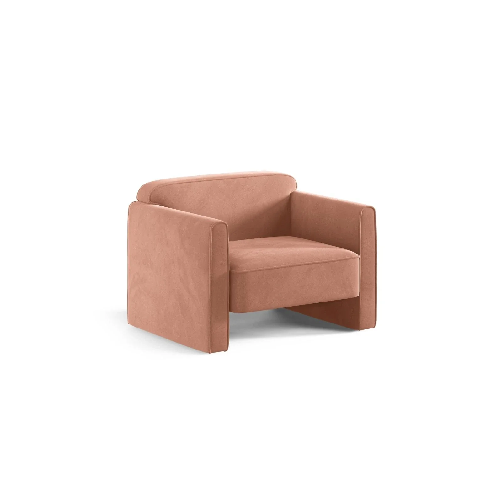 Abby Sessel aus Samt, Strukturstoff oder Boucle, 90x80 cm - Image 118