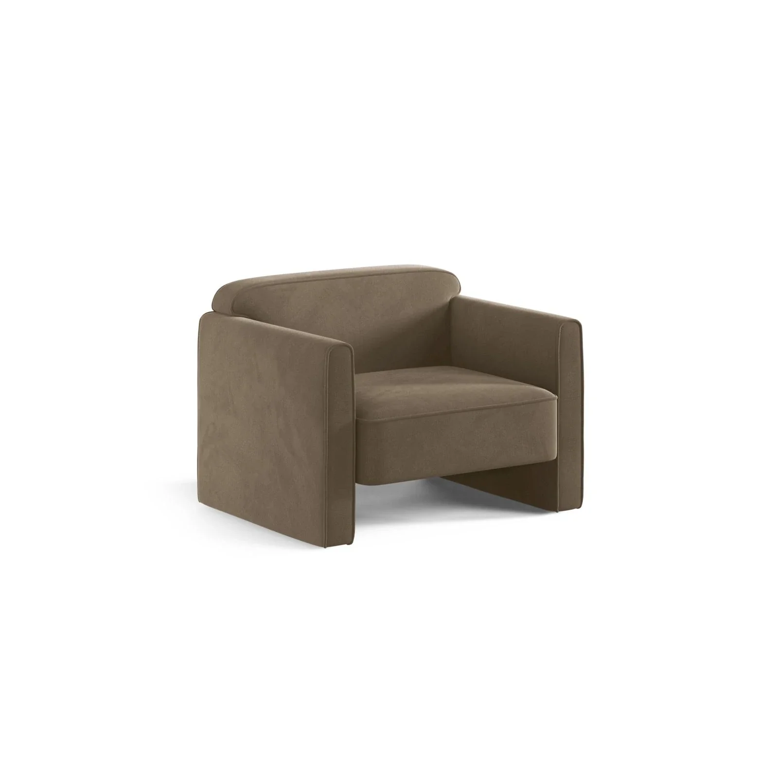 Abby Sessel aus Samt, Strukturstoff oder Boucle, 90x80 cm - Image 98