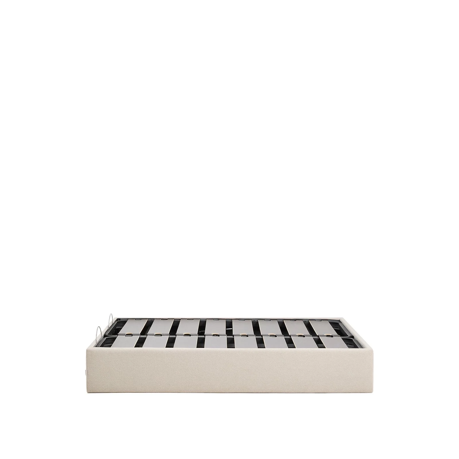 Abziehbares, aufklappbares Bett mit Stauraum Nelzi für Matratzengröße 160 x 200 cm in ecrufarbener Chenille, 100 % FSC - Image 11