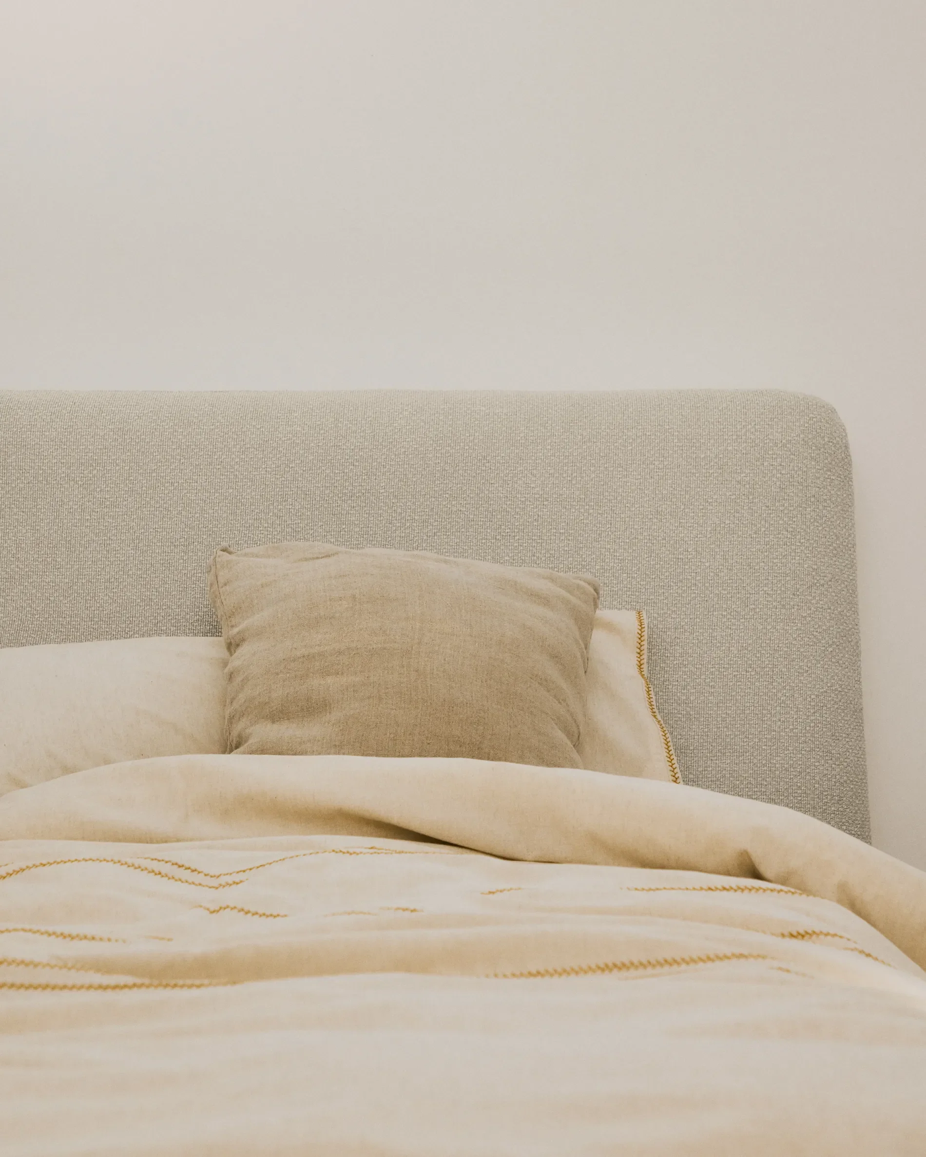 Abziehbares Bett Martina mit ecrufarbener Chenille für Matratzengröße 90 x 200 cm - Image 3