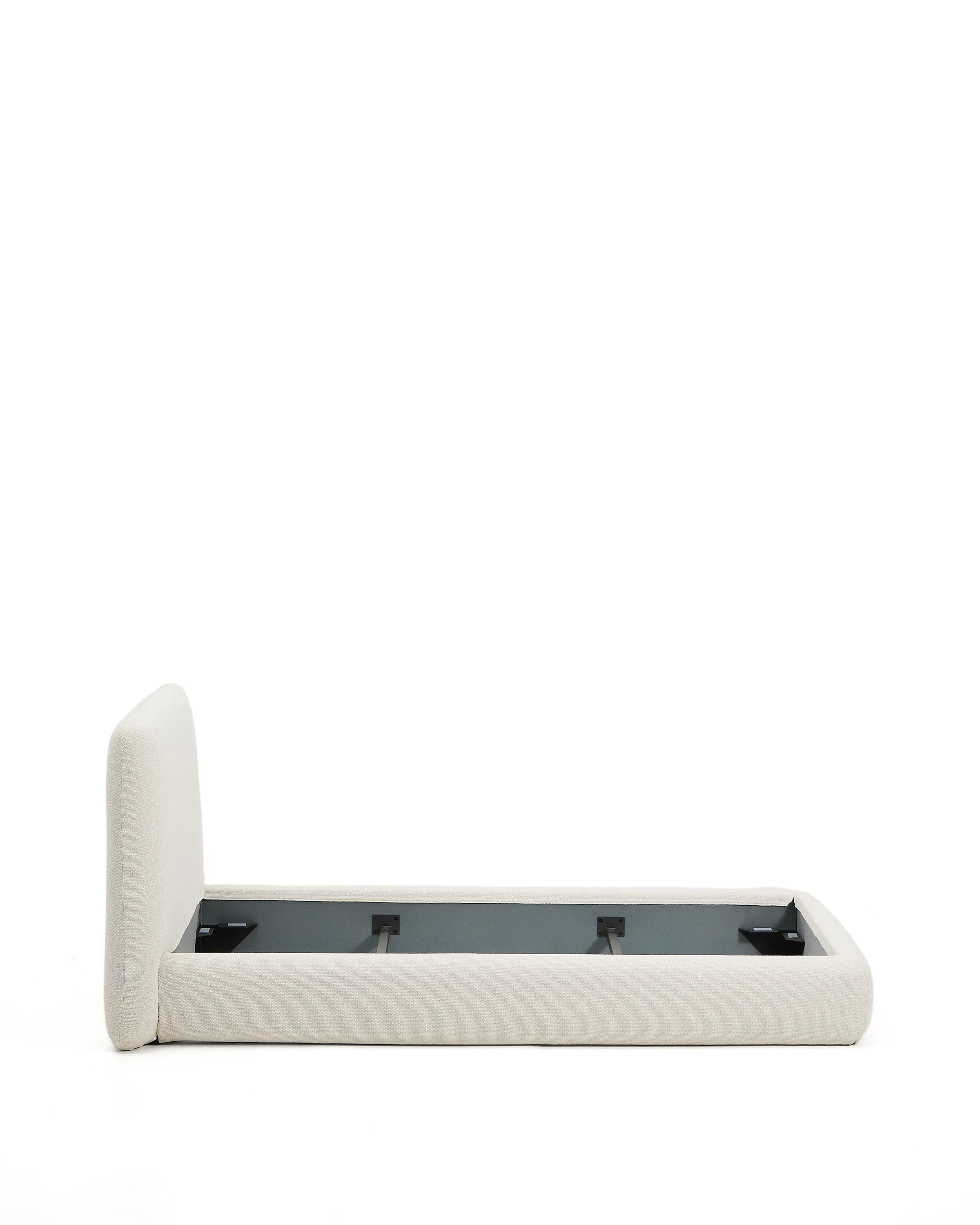 Abziehbares Bett Martina mit ecrufarbener Chenille für Matratzengröße 90 x 200 cm - Image 9