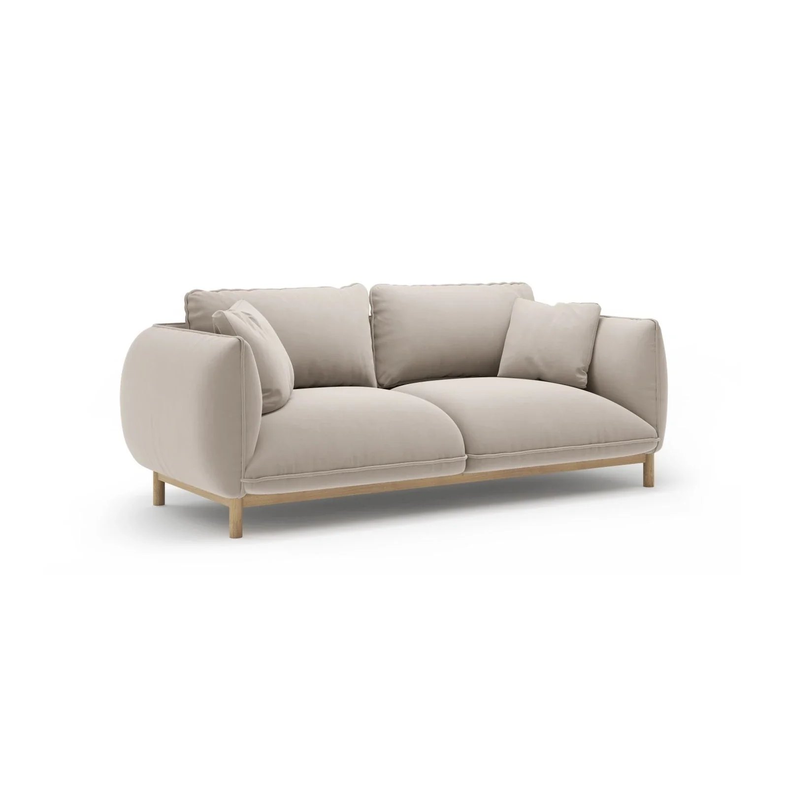 Ada 2-Sitzer Sofa aus Samt oder Strukturstoff, 178x101 cm - Image 10