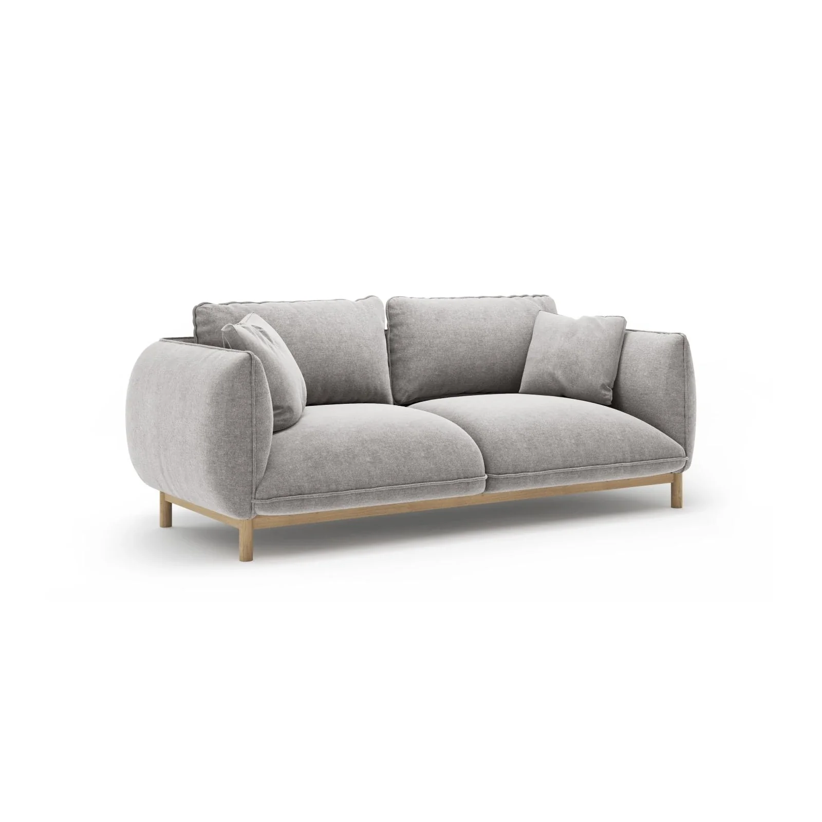 Ada 2-Sitzer Sofa aus Samt oder Strukturstoff, 178x101 cm - Image 100