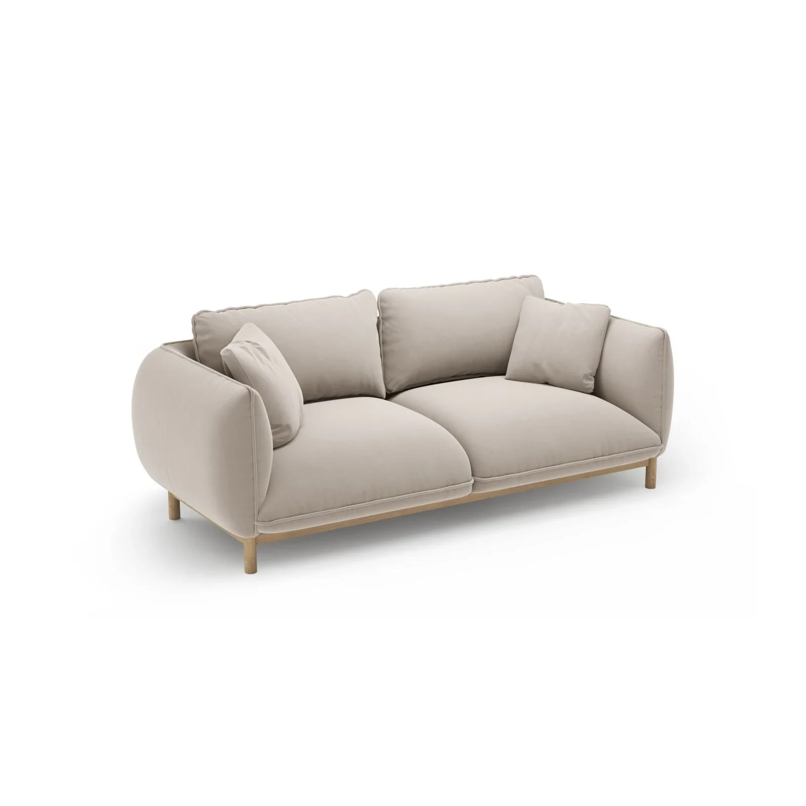Ada 2-Sitzer Sofa aus Samt oder Strukturstoff, 178x101 cm - Image 12