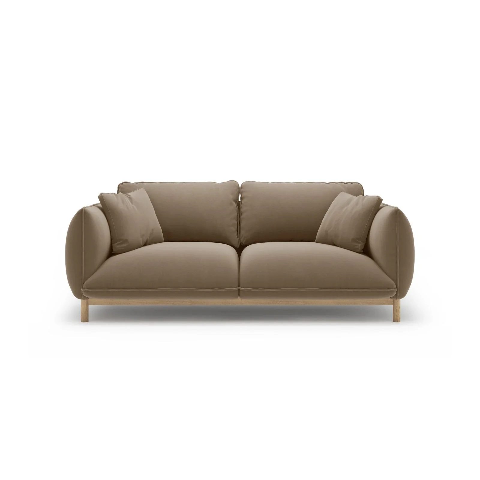 Ada 2-Sitzer Sofa aus Samt oder Strukturstoff, 178x101 cm - Image 15