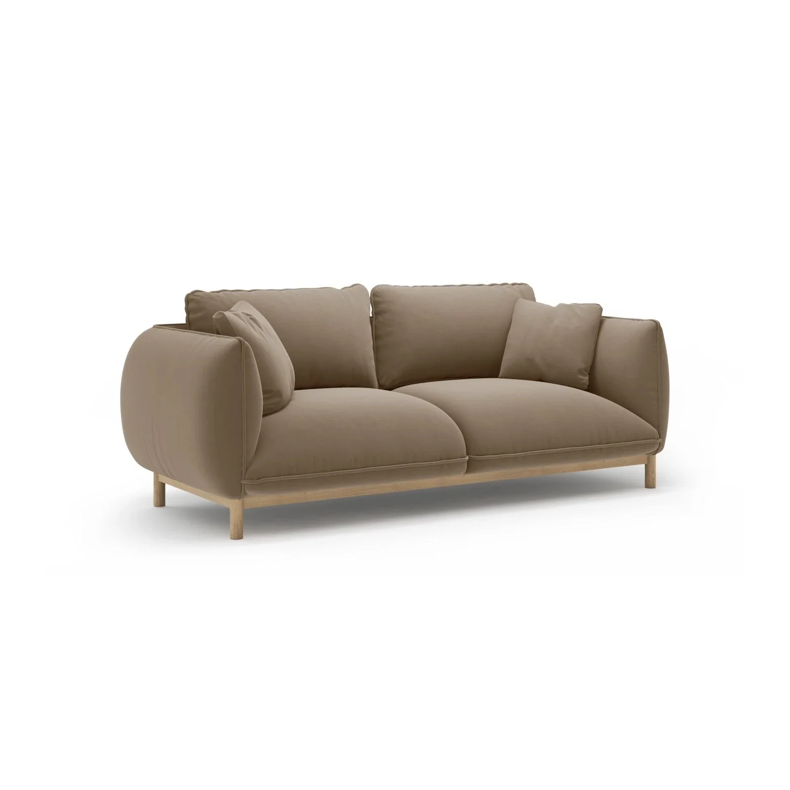 Ada 2-Sitzer Sofa aus Samt oder Strukturstoff, 178x101 cm - Image 16