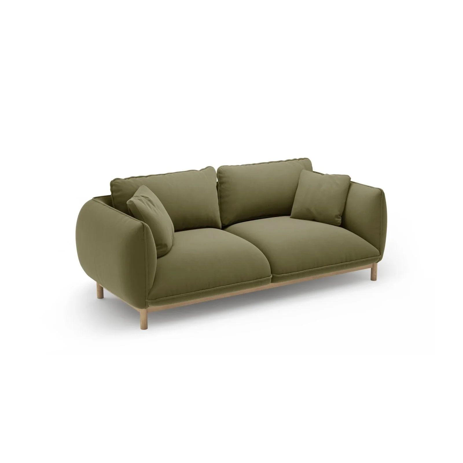 Ada 2-Sitzer Sofa aus Samt oder Strukturstoff, 178x101 cm - Image 24