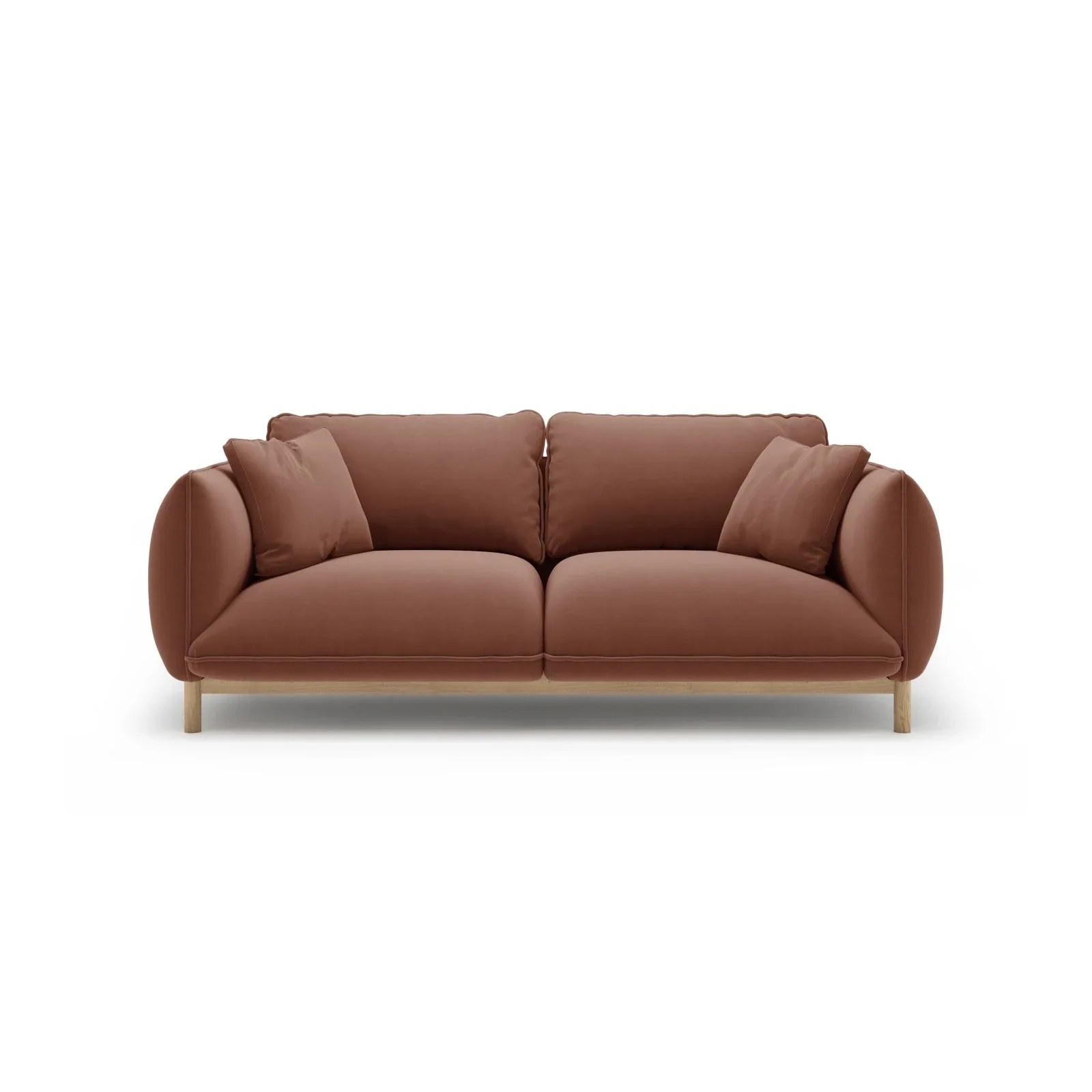 Ada 2-Sitzer Sofa aus Samt oder Strukturstoff, 178x101 cm - Image 39