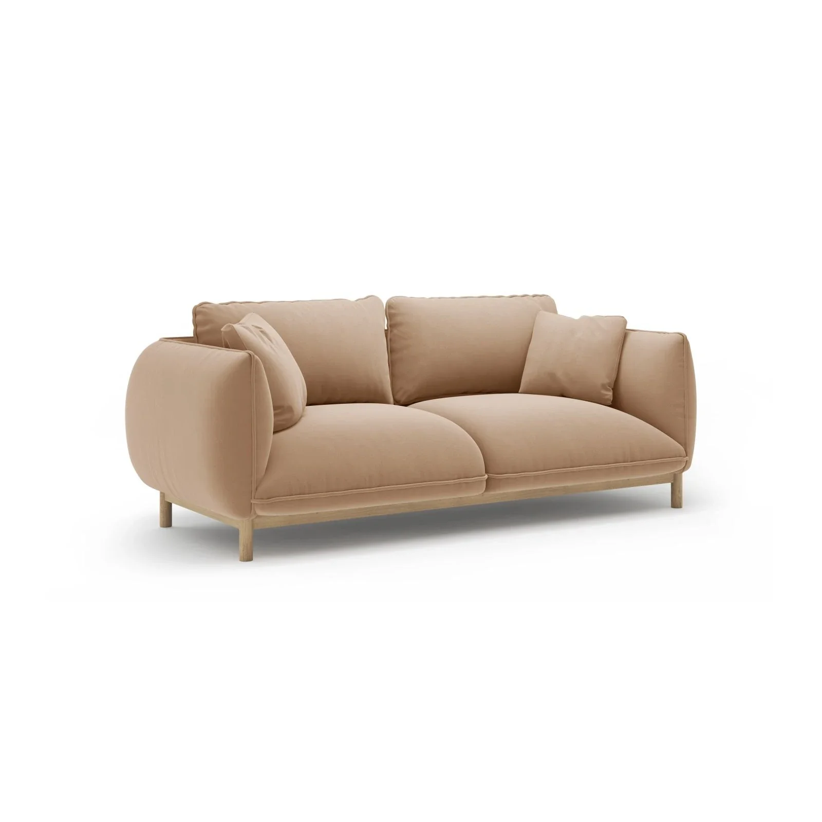 Ada 2-Sitzer Sofa aus Samt oder Strukturstoff, 178x101 cm - Image 4