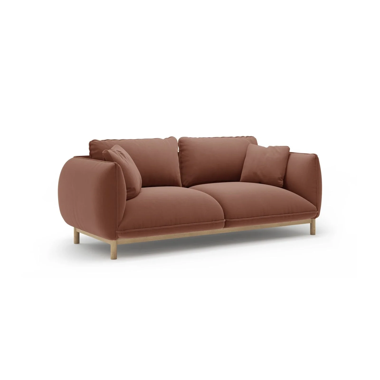 Ada 2-Sitzer Sofa aus Samt oder Strukturstoff, 178x101 cm - Image 40