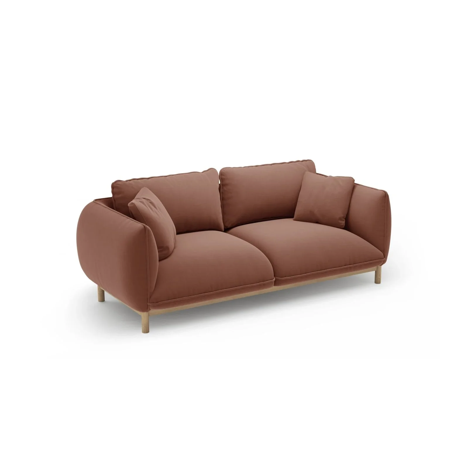Ada 2-Sitzer Sofa aus Samt oder Strukturstoff, 178x101 cm - Image 42