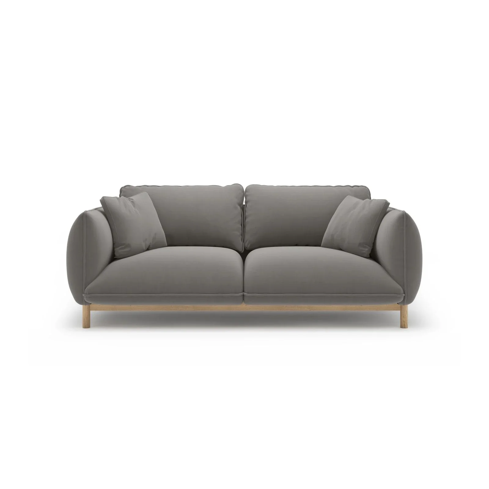 Ada 2-Sitzer Sofa aus Samt oder Strukturstoff, 178x101 cm - Image 45
