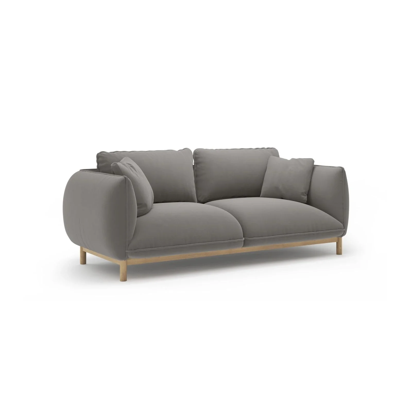 Ada 2-Sitzer Sofa aus Samt oder Strukturstoff, 178x101 cm - Image 46