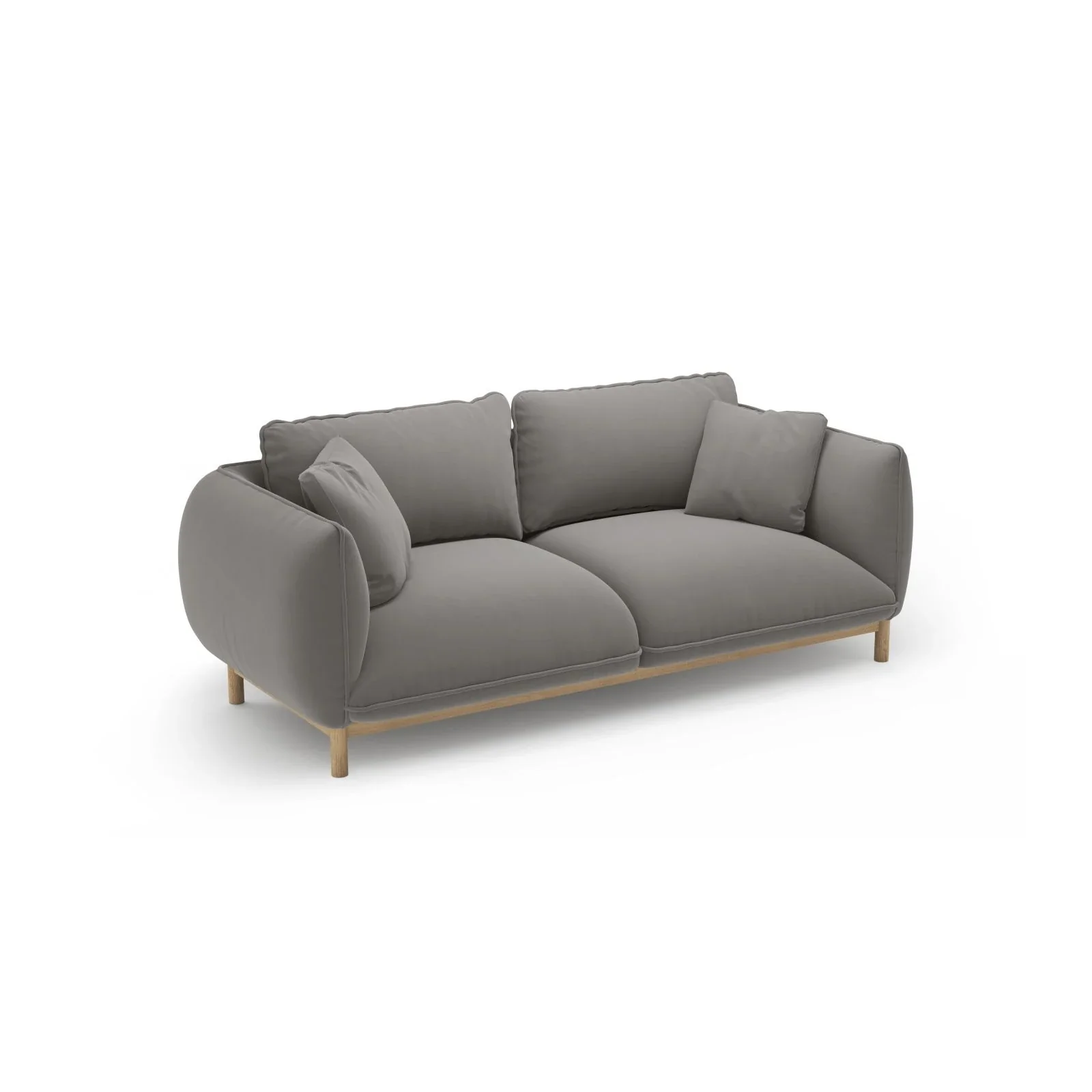 Ada 2-Sitzer Sofa aus Samt oder Strukturstoff, 178x101 cm - Image 48