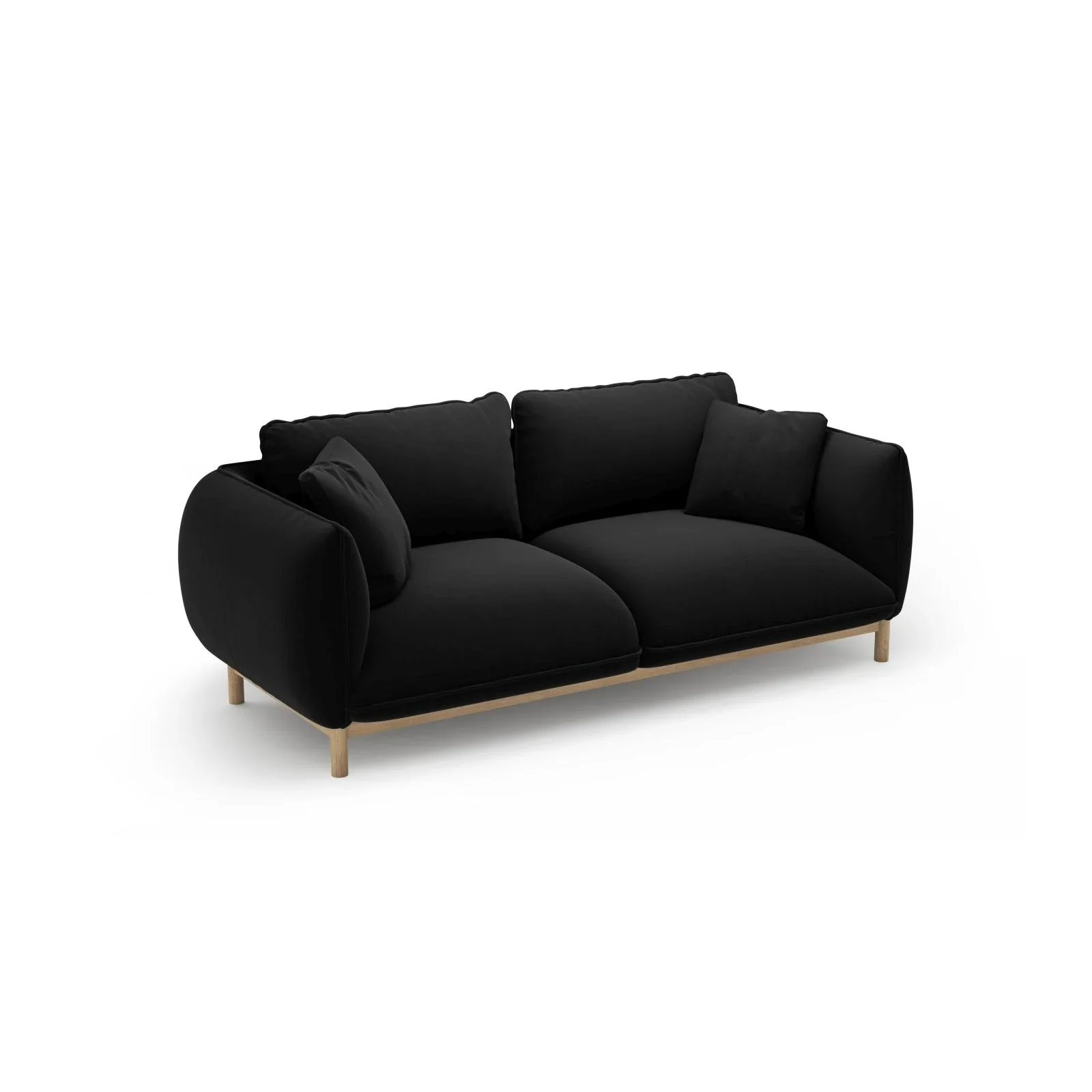 Ada 2-Sitzer Sofa aus Samt oder Strukturstoff, 178x101 cm - Image 54