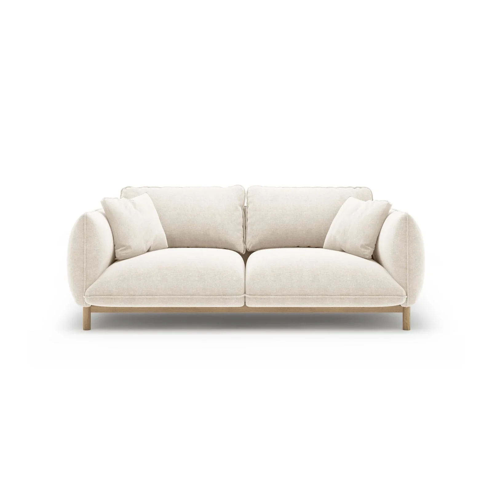 Ada 2-Sitzer Sofa aus Samt oder Strukturstoff, 178x101 cm - Image 57