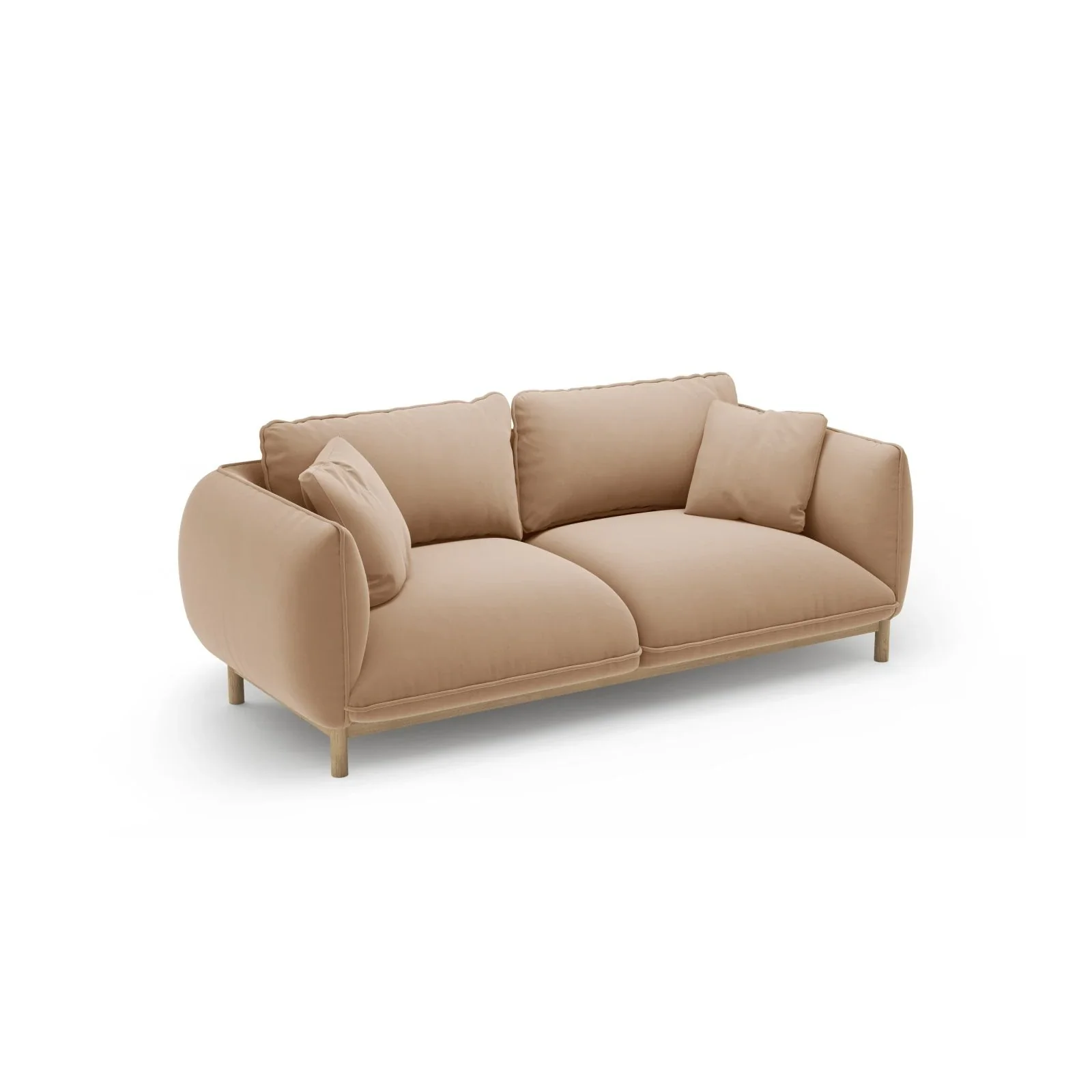 Ada 2-Sitzer Sofa aus Samt oder Strukturstoff, 178x101 cm - Image 6