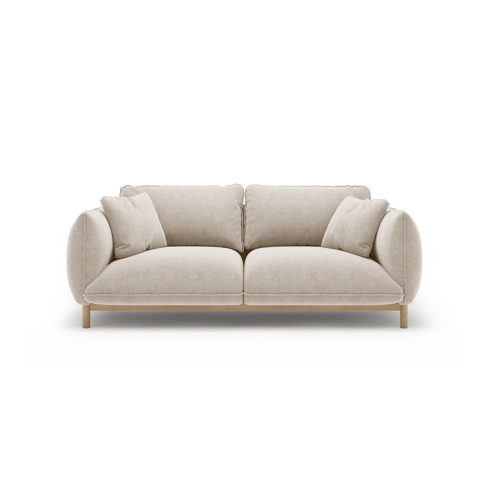 Ada 2-Sitzer Sofa aus Samt oder Strukturstoff, 178x101 cm - Image 63