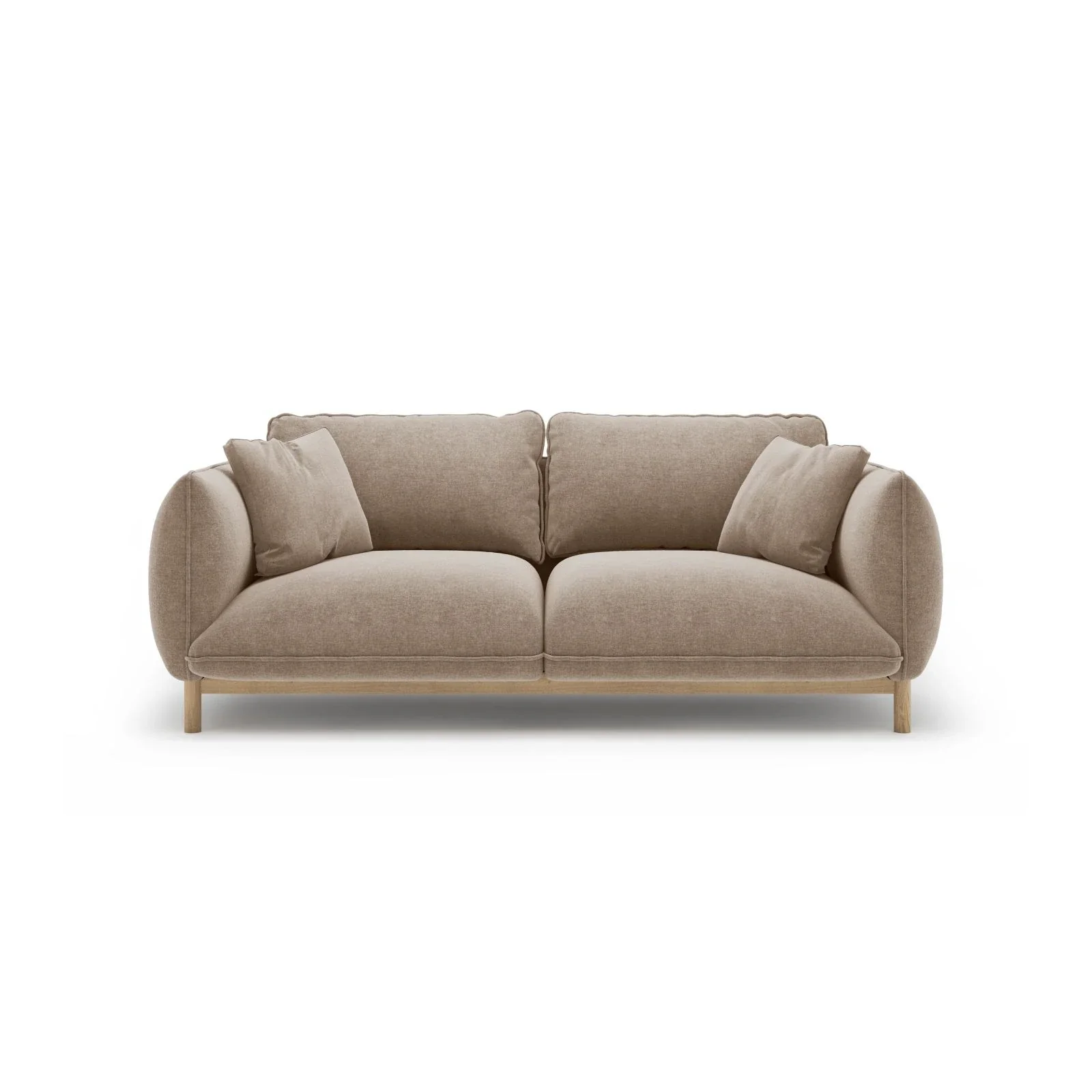 Ada 2-Sitzer Sofa aus Samt oder Strukturstoff, 178x101 cm - Image 69