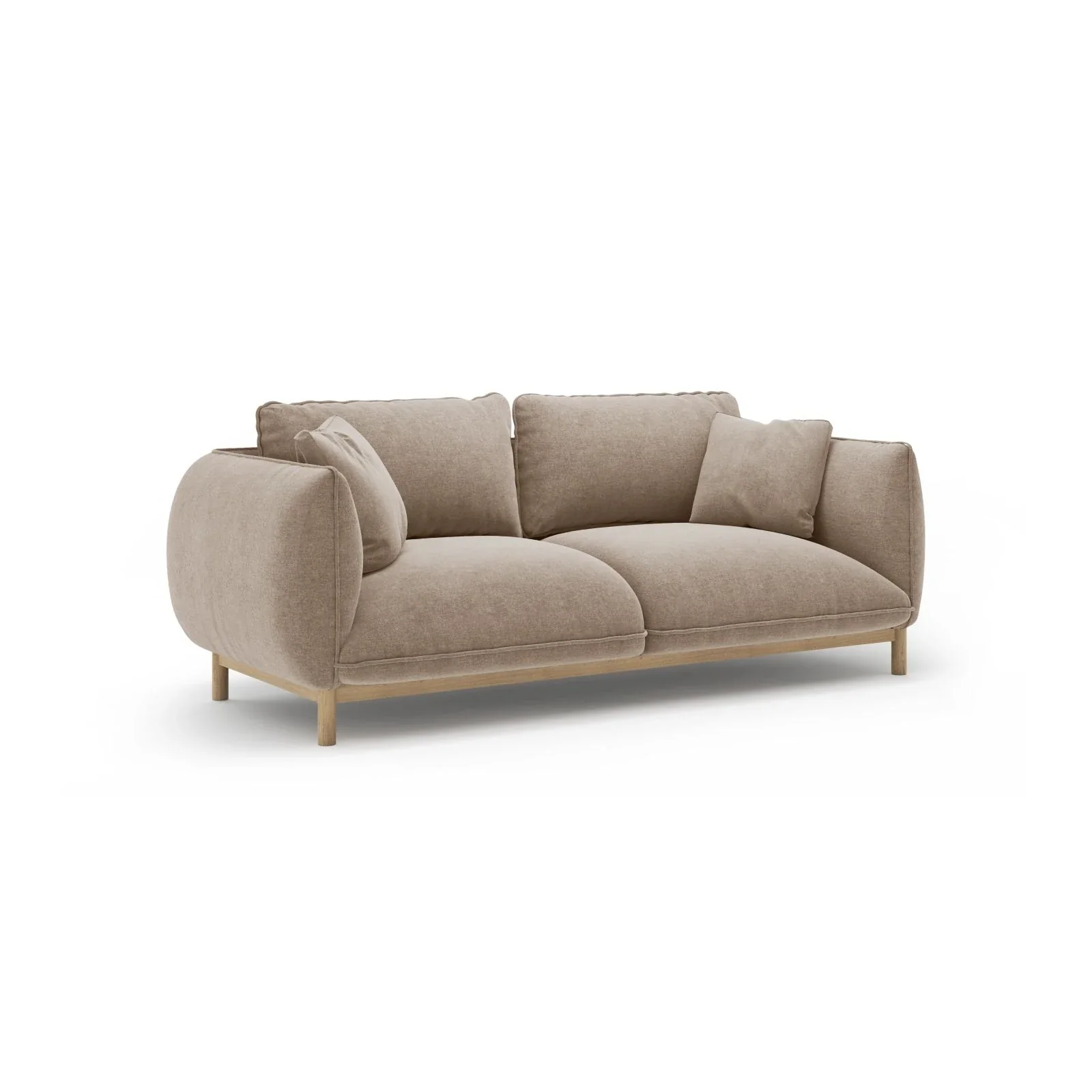 Ada 2-Sitzer Sofa aus Samt oder Strukturstoff, 178x101 cm - Image 70