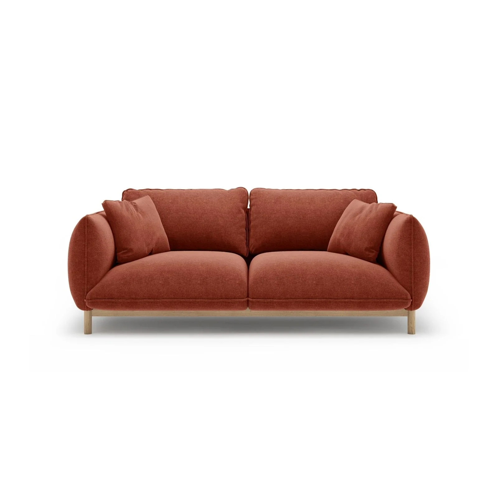 Ada 2-Sitzer Sofa aus Samt oder Strukturstoff, 178x101 cm - Image 75