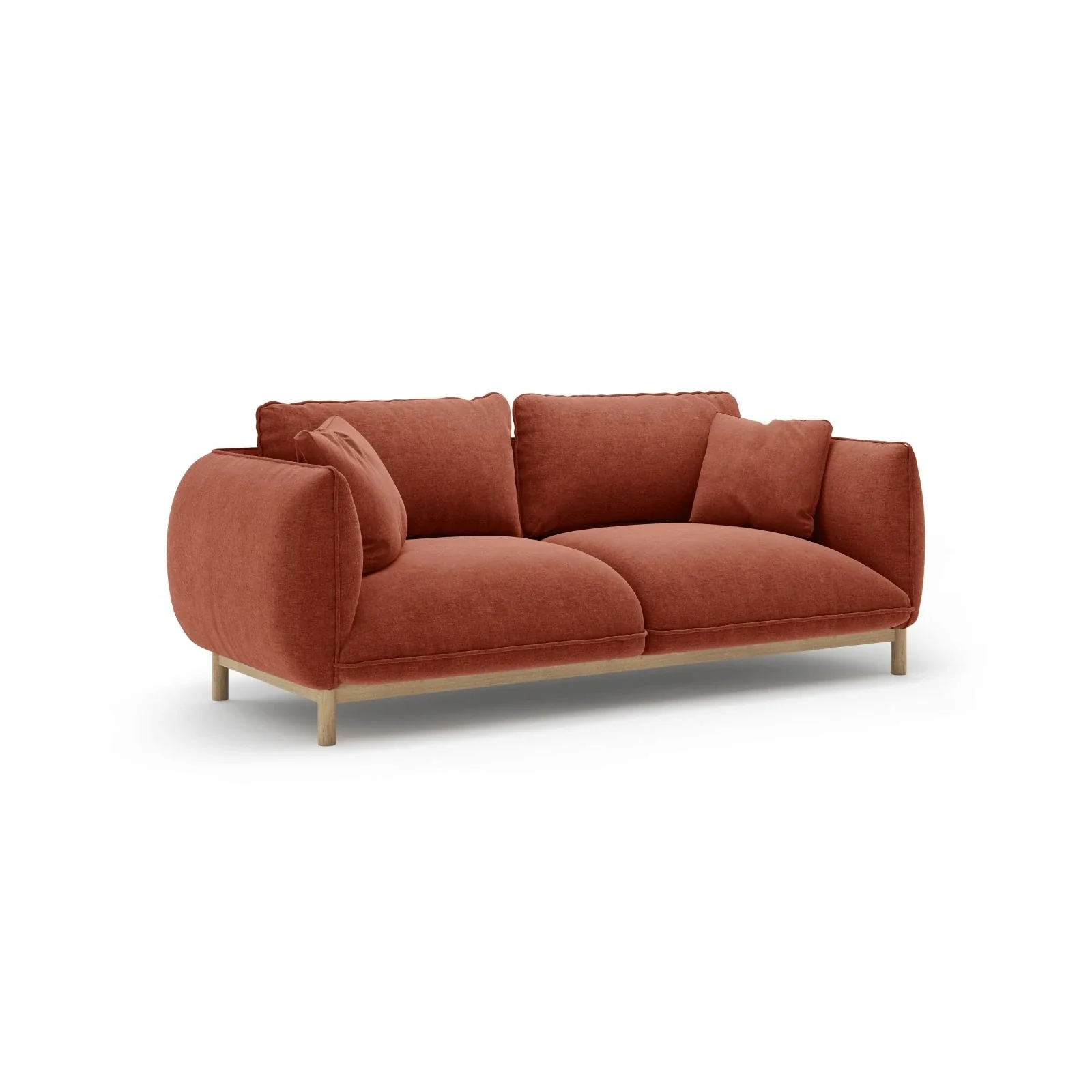 Ada 2-Sitzer Sofa aus Samt oder Strukturstoff, 178x101 cm - Image 76