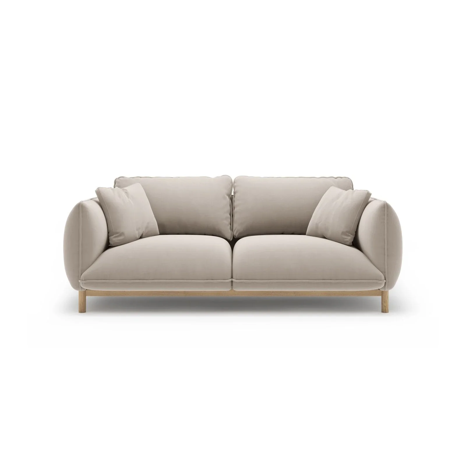 Ada 2-Sitzer Sofa aus Samt oder Strukturstoff, 178x101 cm - Image 9
