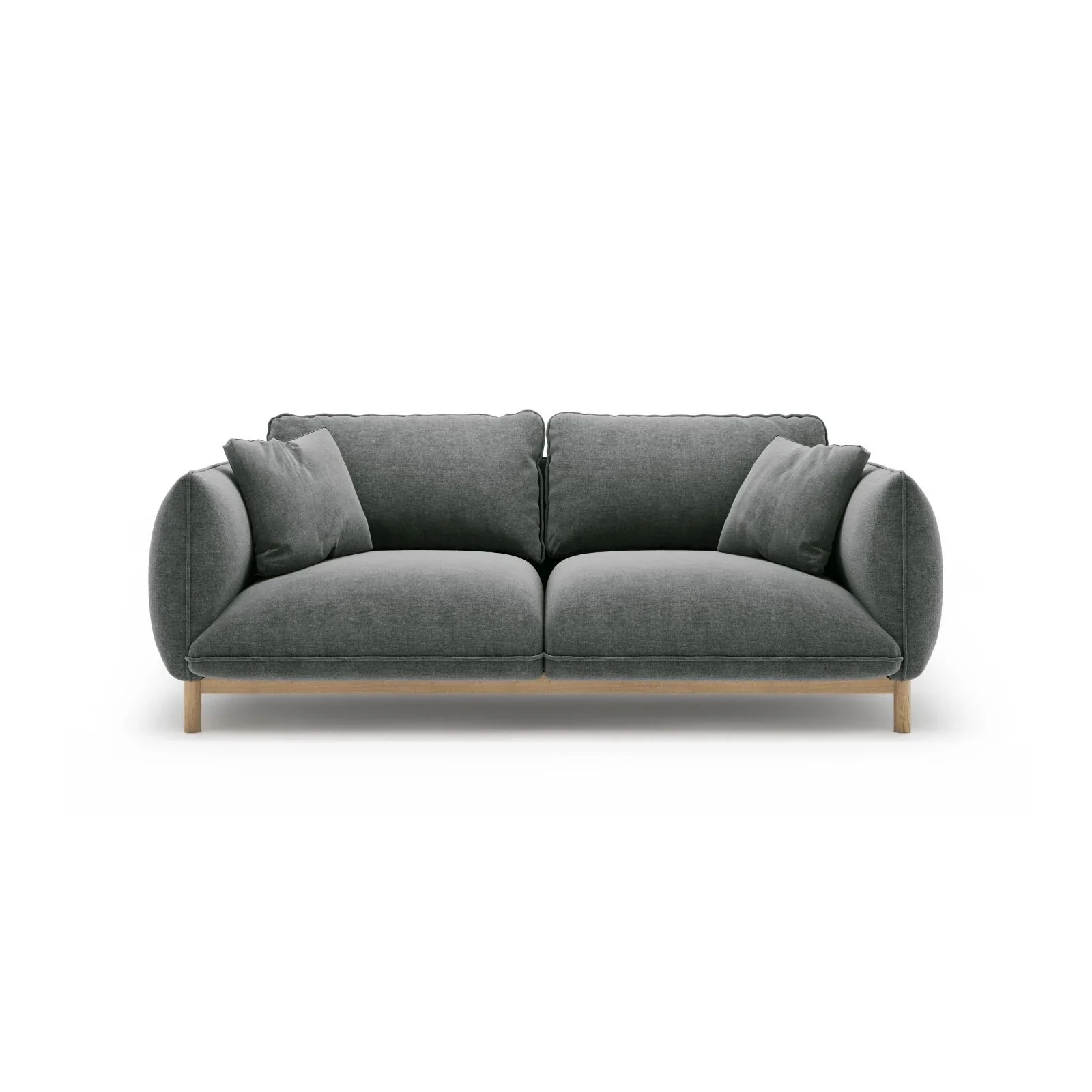 Ada 2-Sitzer Sofa aus Samt oder Strukturstoff, 178x101 cm - Image 93