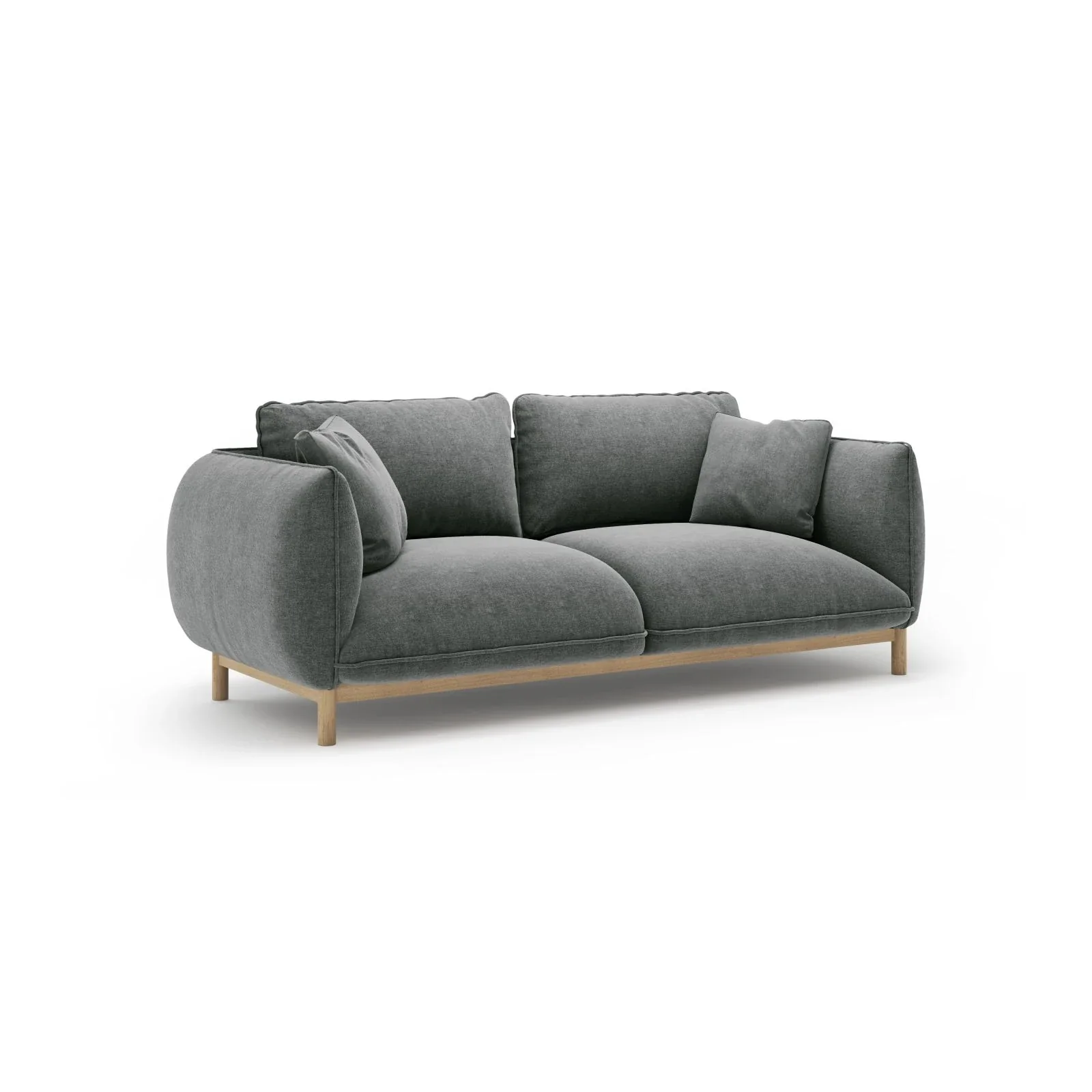Ada 2-Sitzer Sofa aus Samt oder Strukturstoff, 178x101 cm - Image 94