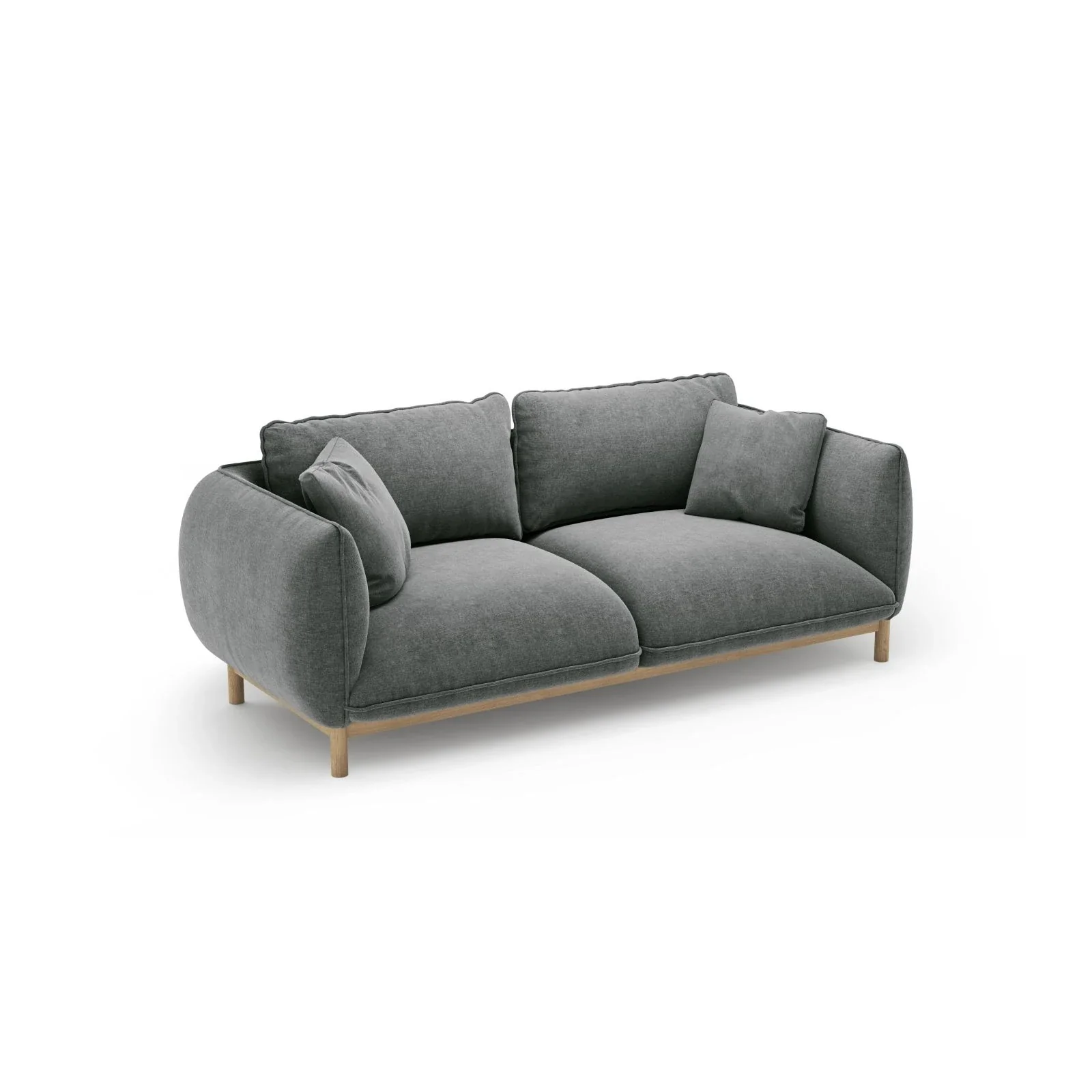 Ada 2-Sitzer Sofa aus Samt oder Strukturstoff, 178x101 cm - Image 96