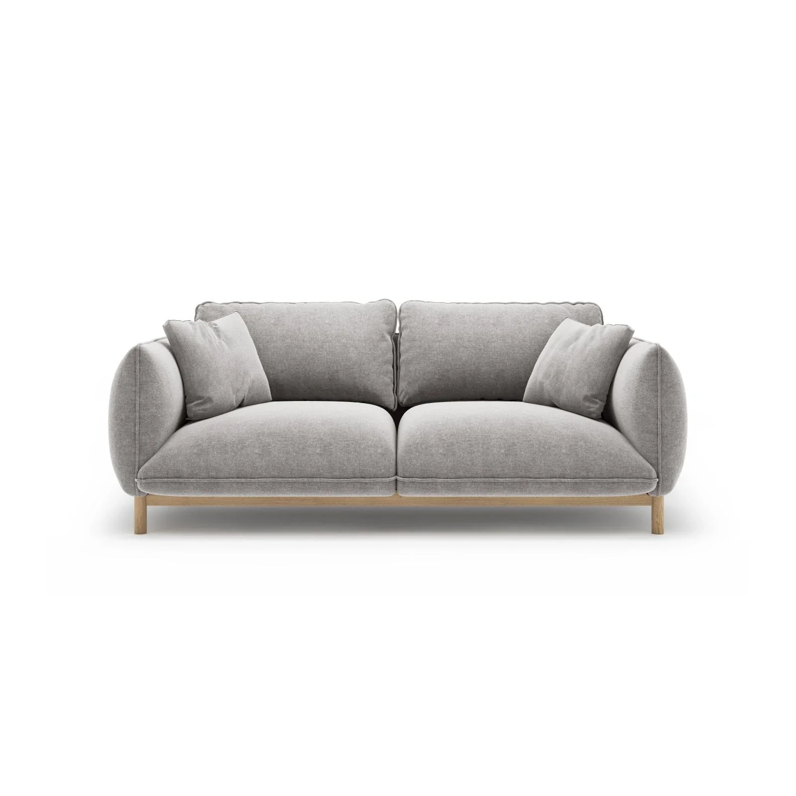 Ada 2-Sitzer Sofa aus Samt oder Strukturstoff, 178x101 cm - Image 99
