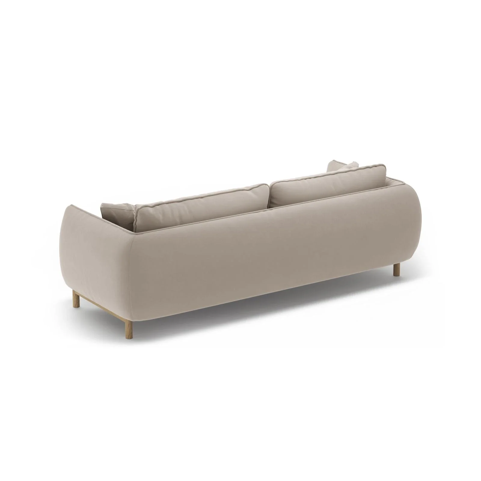 Ada 3-Sitzer Sofa aus Samt oder Strukturstoff, 208x101 cm - Image 12