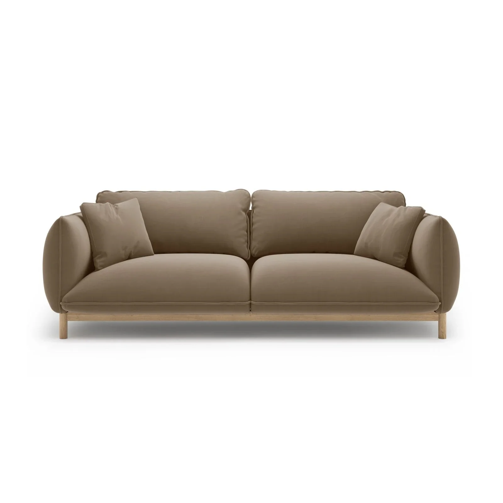 Ada 3-Sitzer Sofa aus Samt oder Strukturstoff, 208x101 cm - Image 15