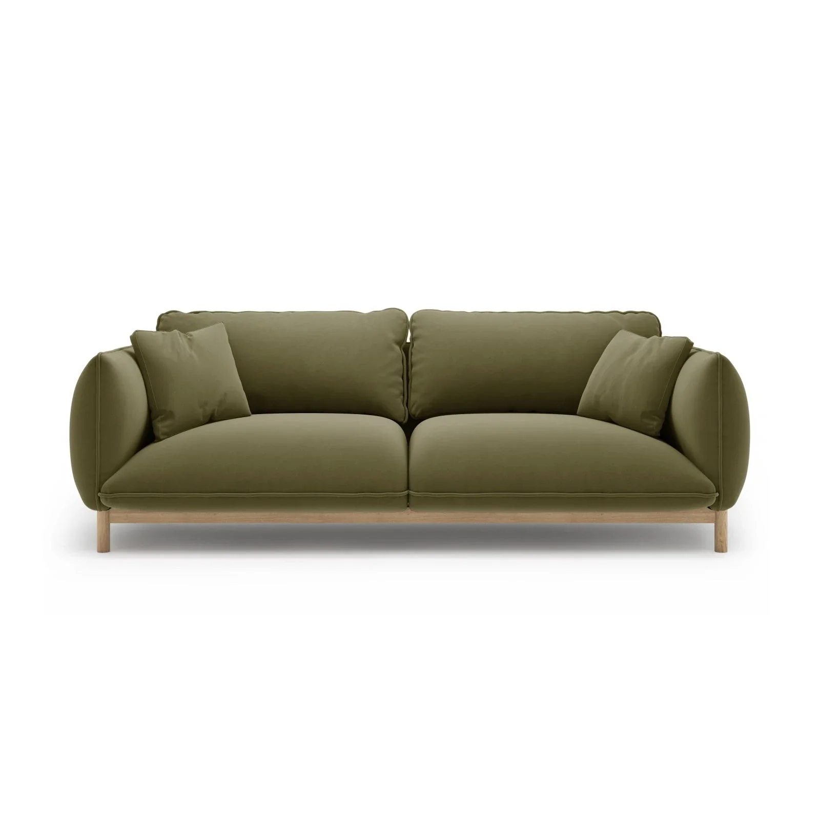 Ada 3-Sitzer Sofa aus Samt oder Strukturstoff, 208x101 cm - Image 21