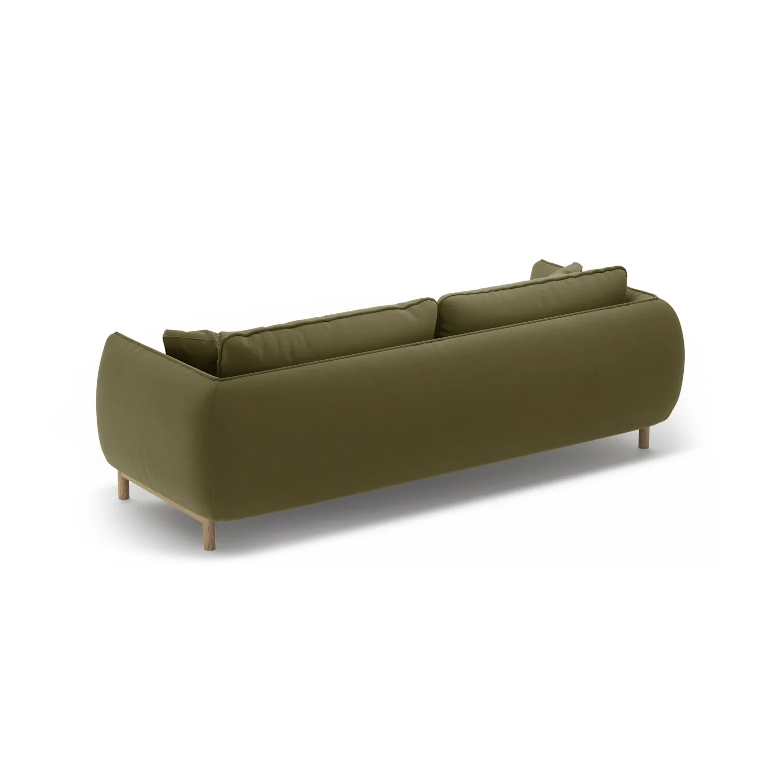 Ada 3-Sitzer Sofa aus Samt oder Strukturstoff, 208x101 cm - Image 24