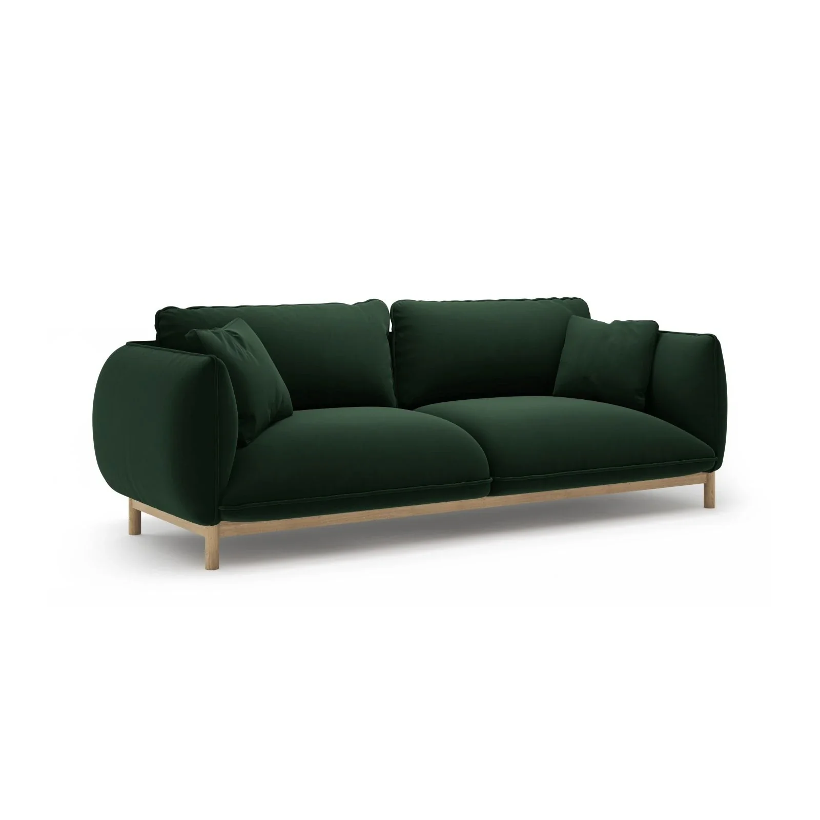 Ada 3-Sitzer Sofa aus Samt oder Strukturstoff, 208x101 cm - Image 28
