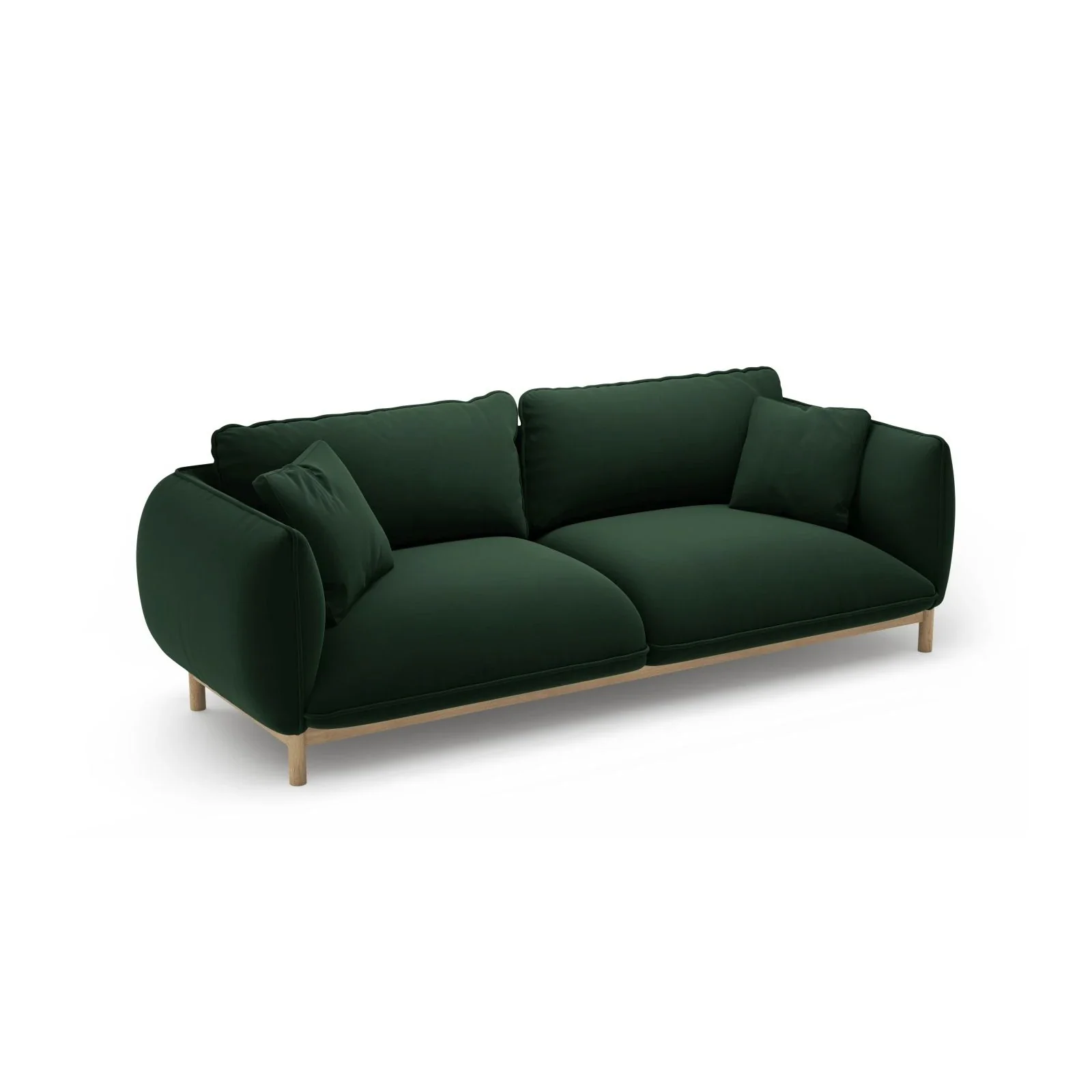 Ada 3-Sitzer Sofa aus Samt oder Strukturstoff, 208x101 cm - Image 29