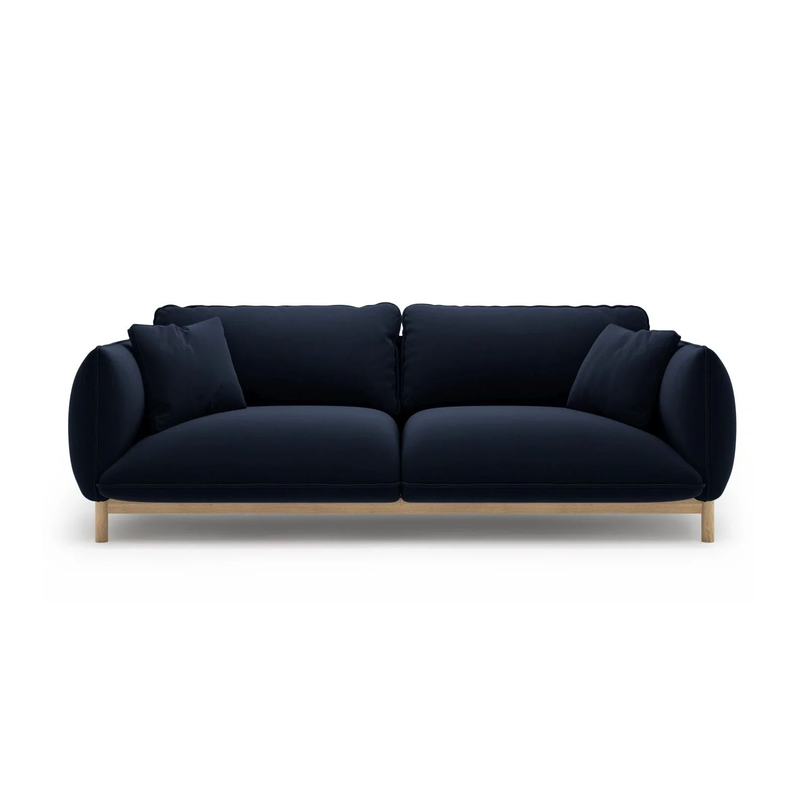 Ada 3-Sitzer Sofa aus Samt oder Strukturstoff, 208x101 cm - Image 33