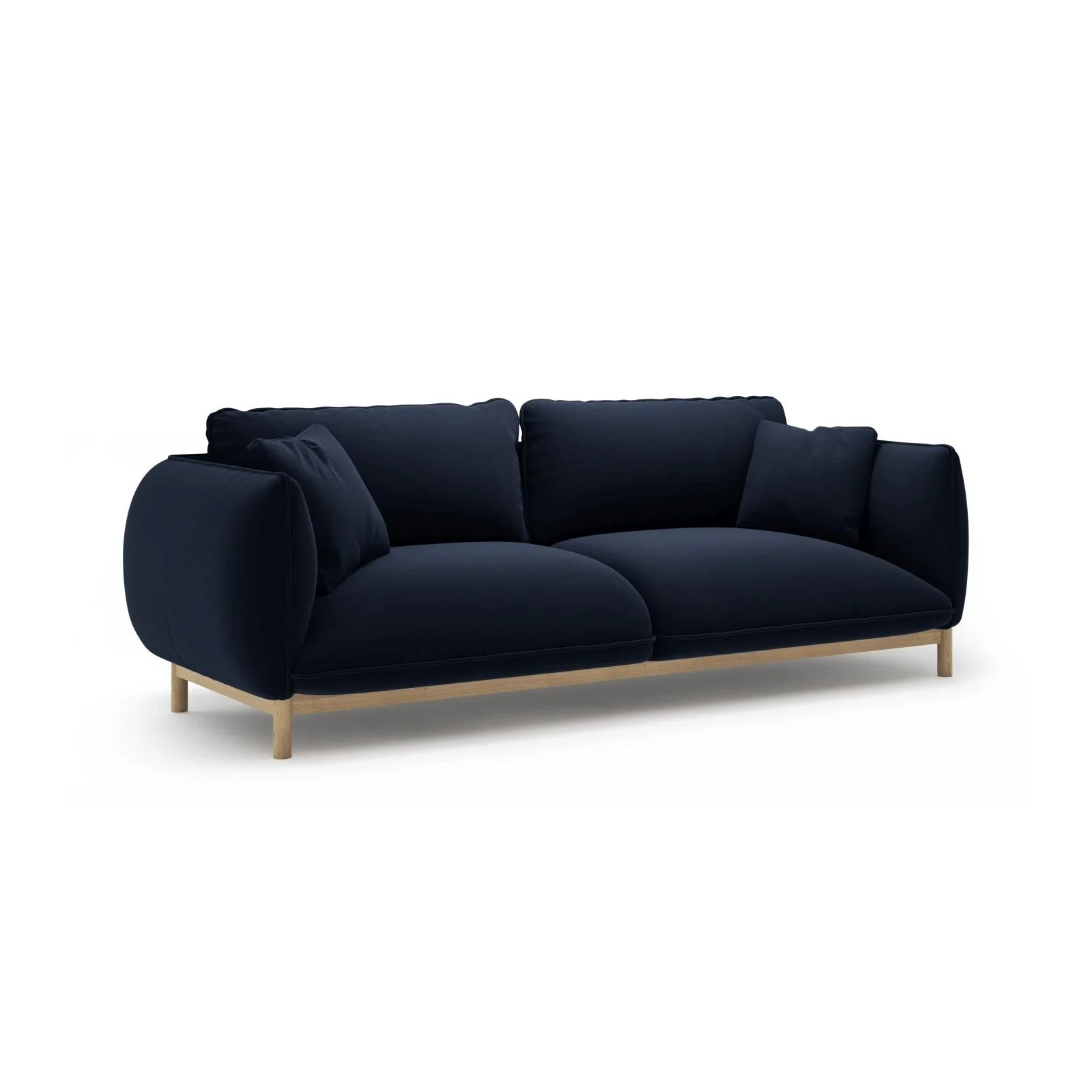 Ada 3-Sitzer Sofa aus Samt oder Strukturstoff, 208x101 cm - Image 34
