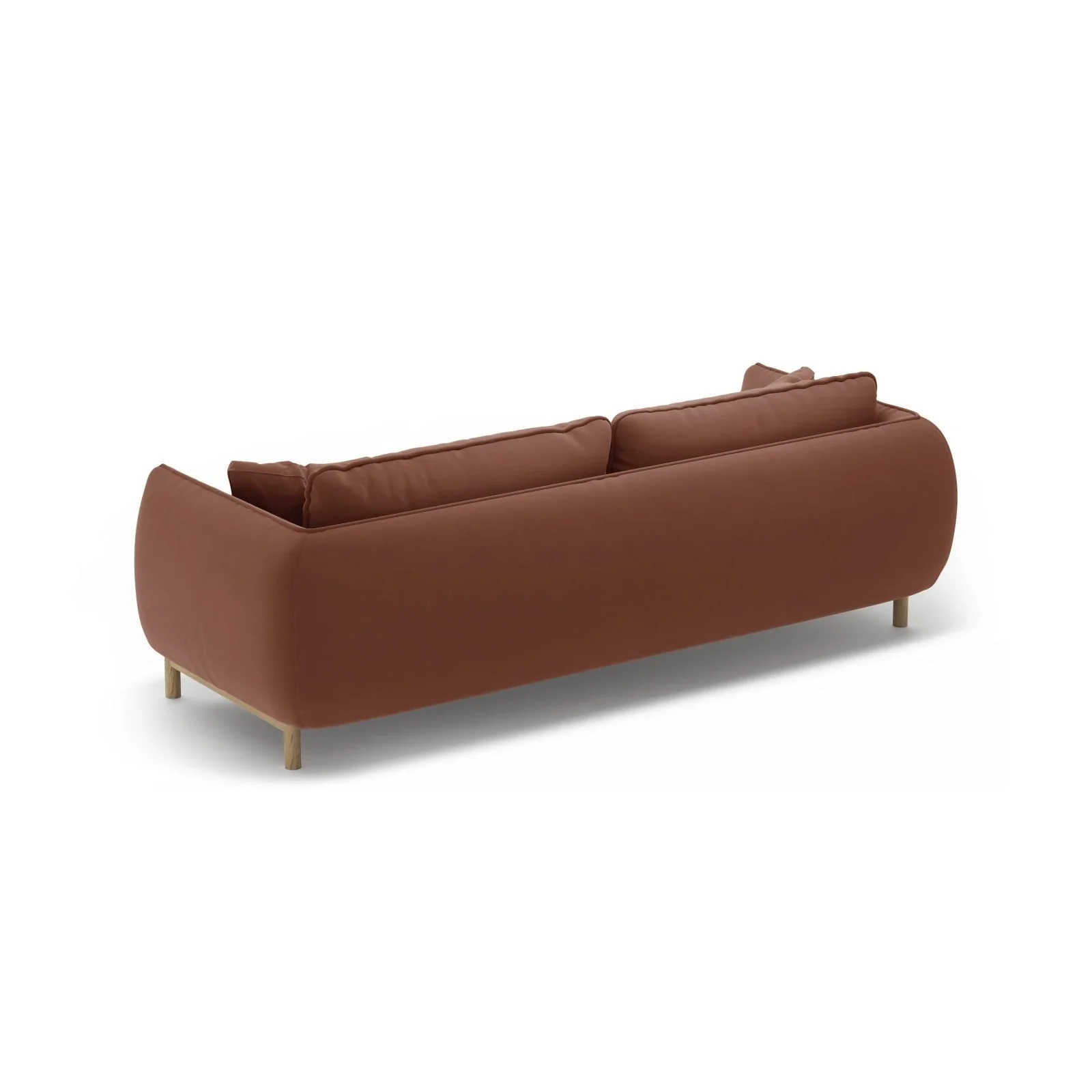 Ada 3-Sitzer Sofa aus Samt oder Strukturstoff, 208x101 cm - Image 42