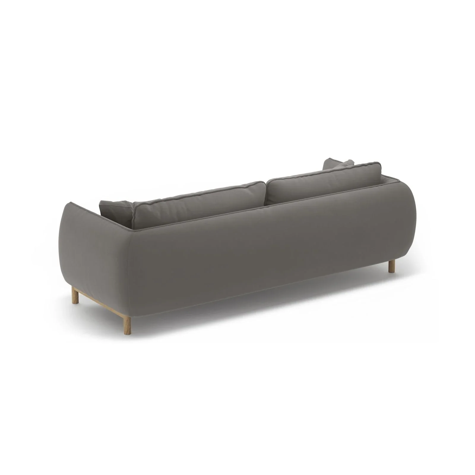 Ada 3-Sitzer Sofa aus Samt oder Strukturstoff, 208x101 cm - Image 48