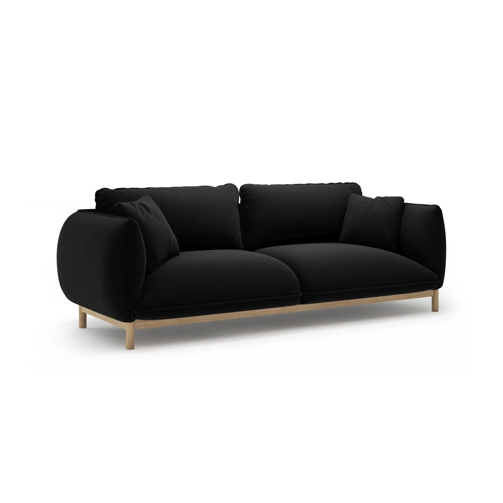 Ada 3-Sitzer Sofa aus Samt oder Strukturstoff, 208x101 cm - Image 52