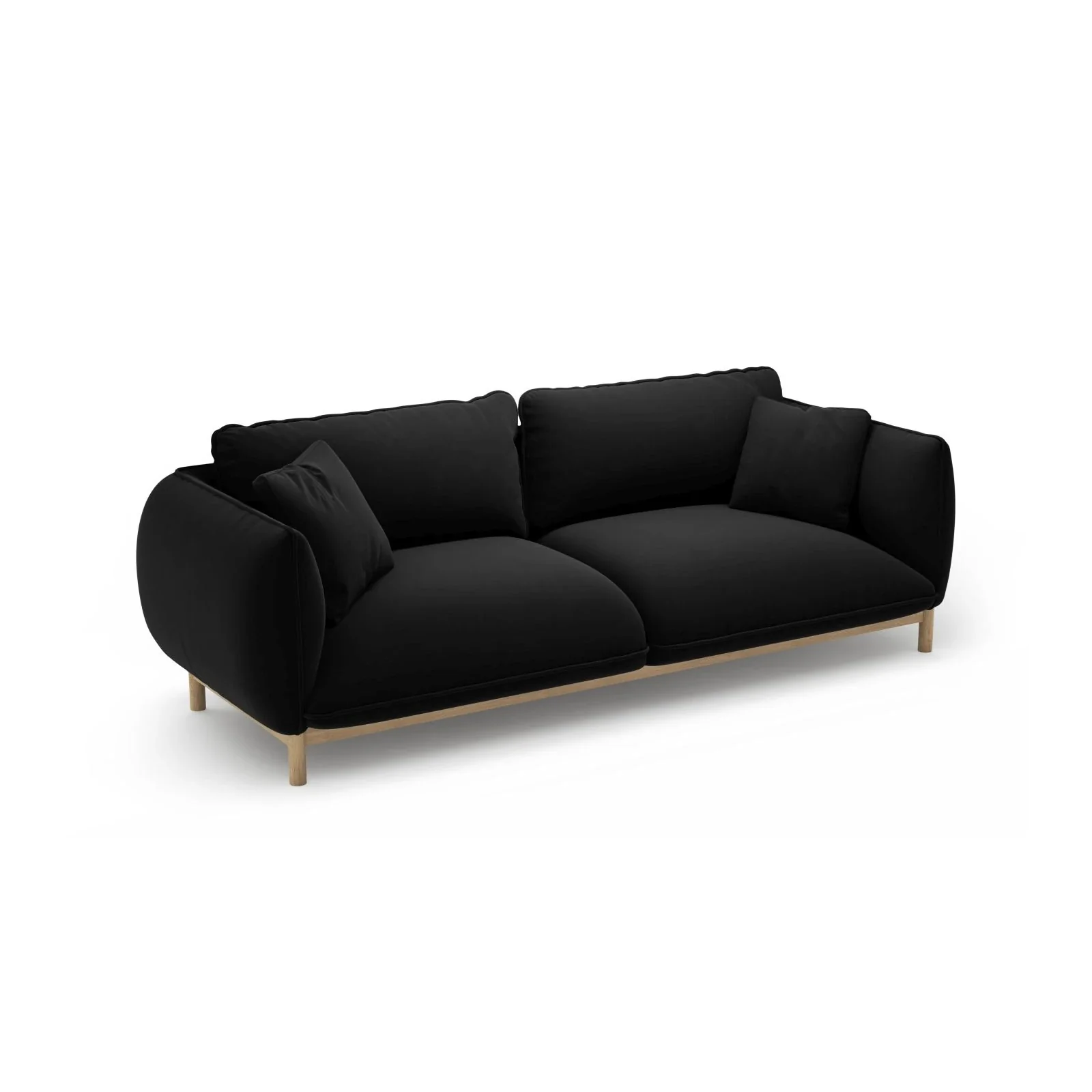 Ada 3-Sitzer Sofa aus Samt oder Strukturstoff, 208x101 cm - Image 53