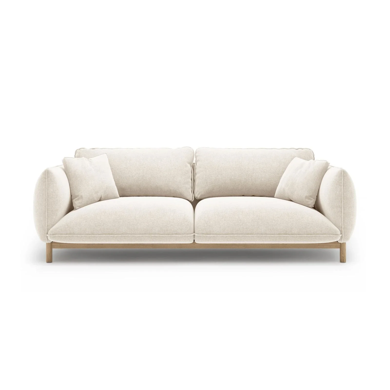 Ada 3-Sitzer Sofa aus Samt oder Strukturstoff, 208x101 cm - Image 57