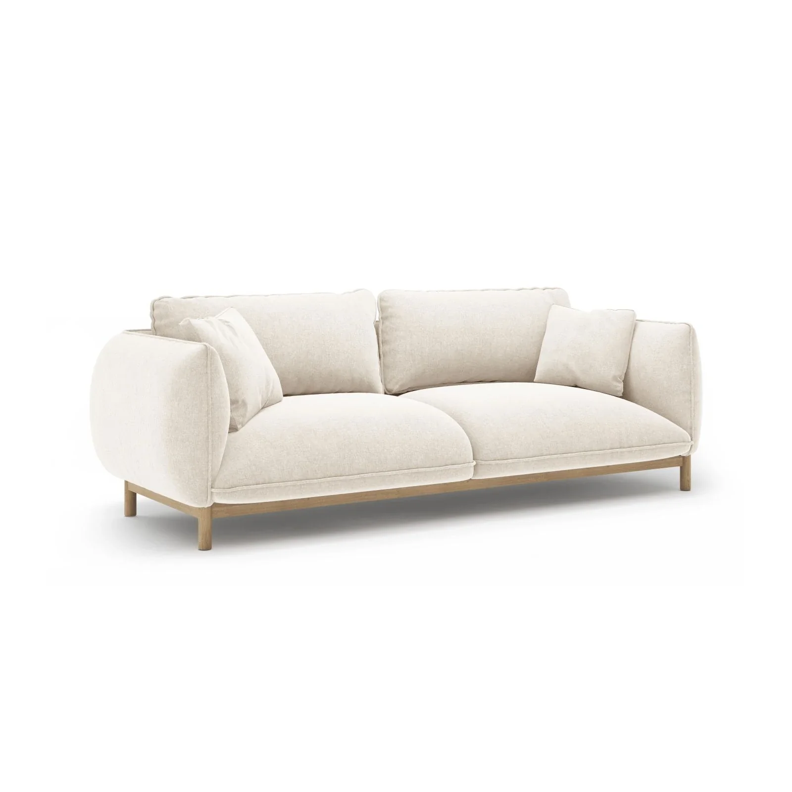 Ada 3-Sitzer Sofa aus Samt oder Strukturstoff, 208x101 cm - Image 58