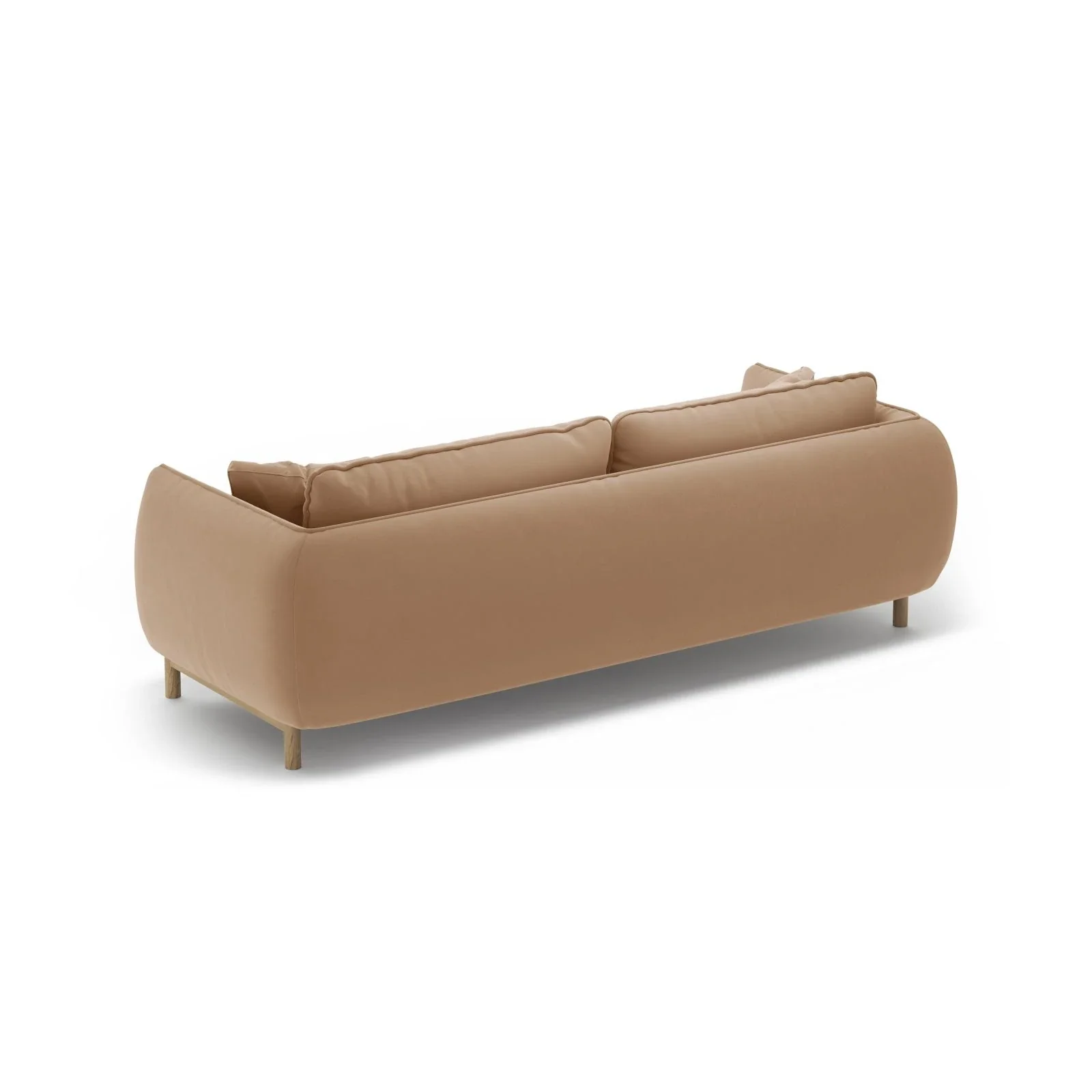Ada 3-Sitzer Sofa aus Samt oder Strukturstoff, 208x101 cm - Image 6