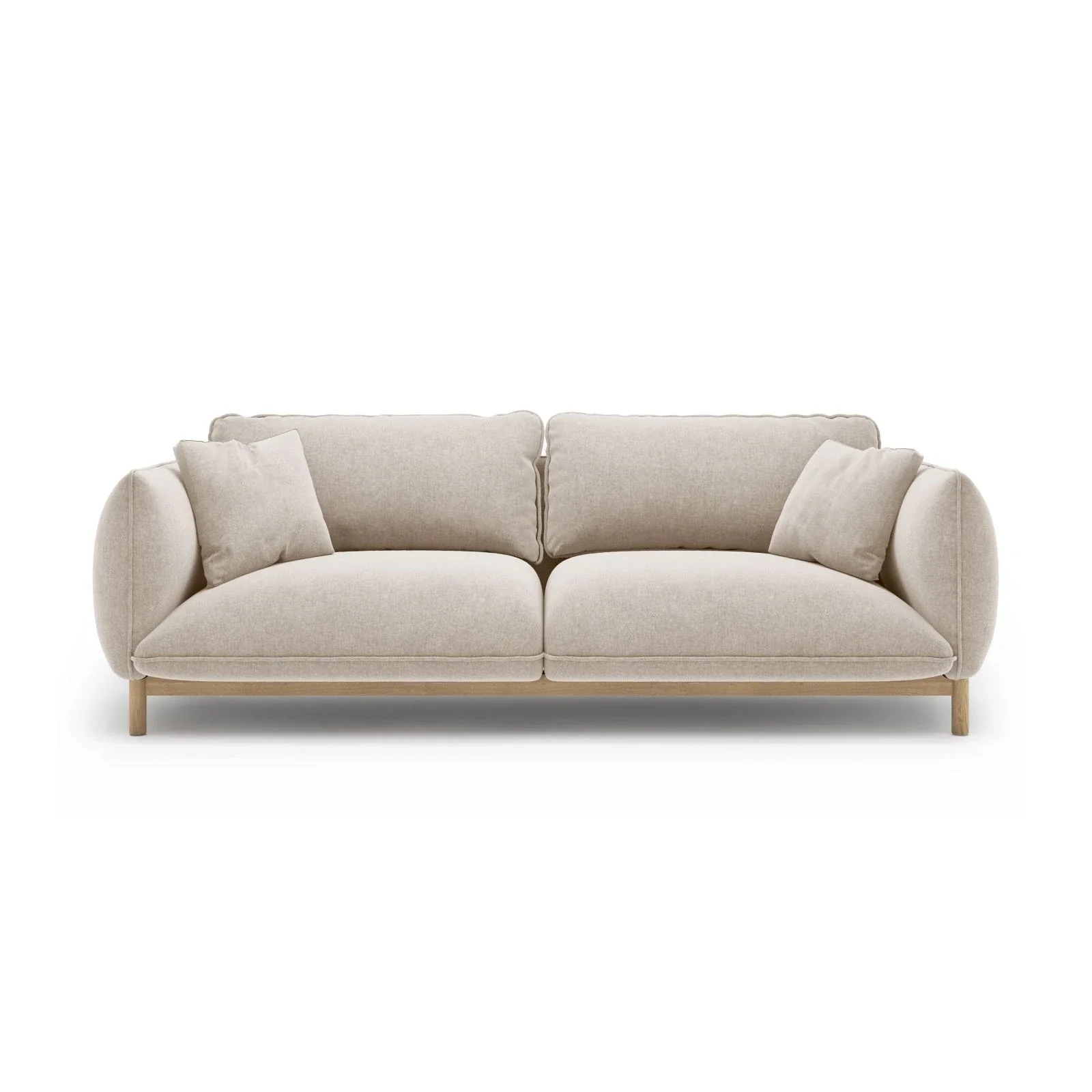 Ada 3-Sitzer Sofa aus Samt oder Strukturstoff, 208x101 cm - Image 63