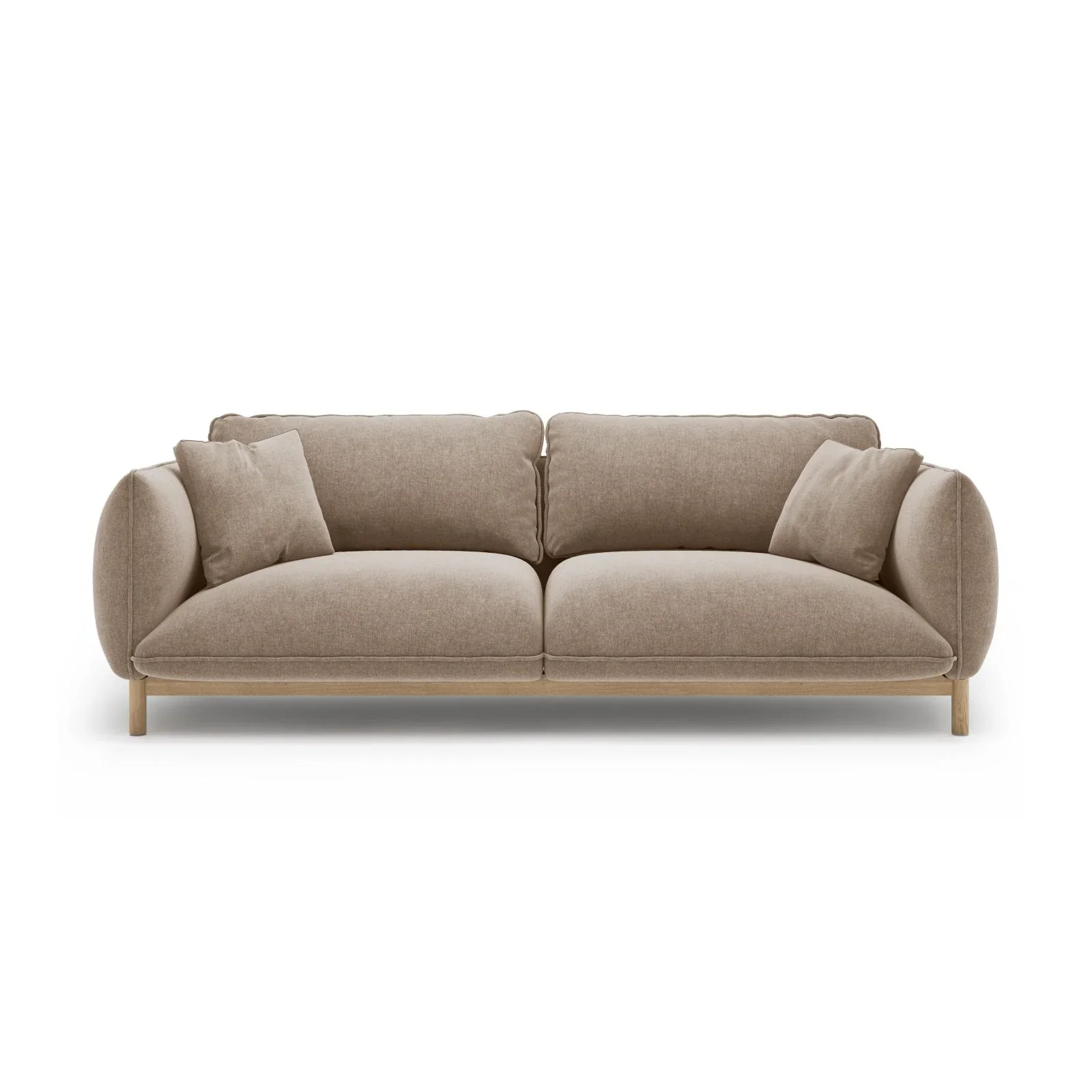 Ada 3-Sitzer Sofa aus Samt oder Strukturstoff, 208x101 cm - Image 69